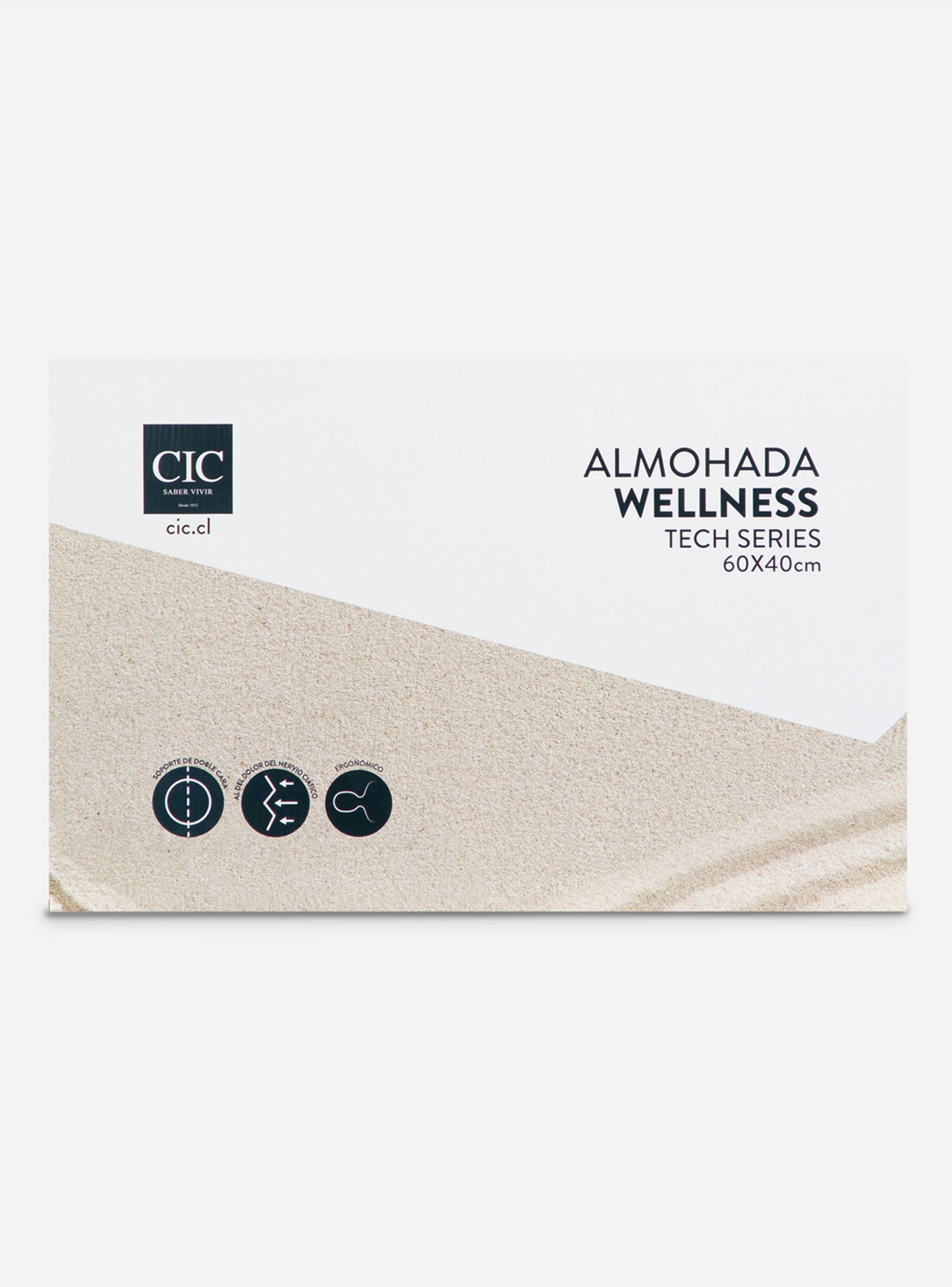 Almohada Viscoelástica Wellness 60 x 40 cm-3