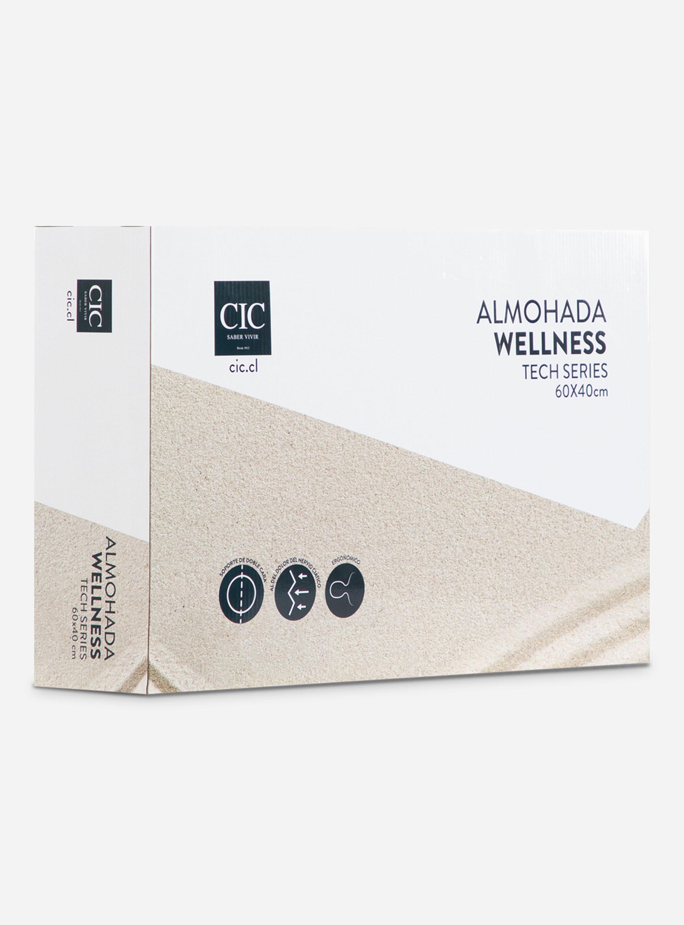 Almohada Viscoelástica Wellness 60 x 40 cm-4
