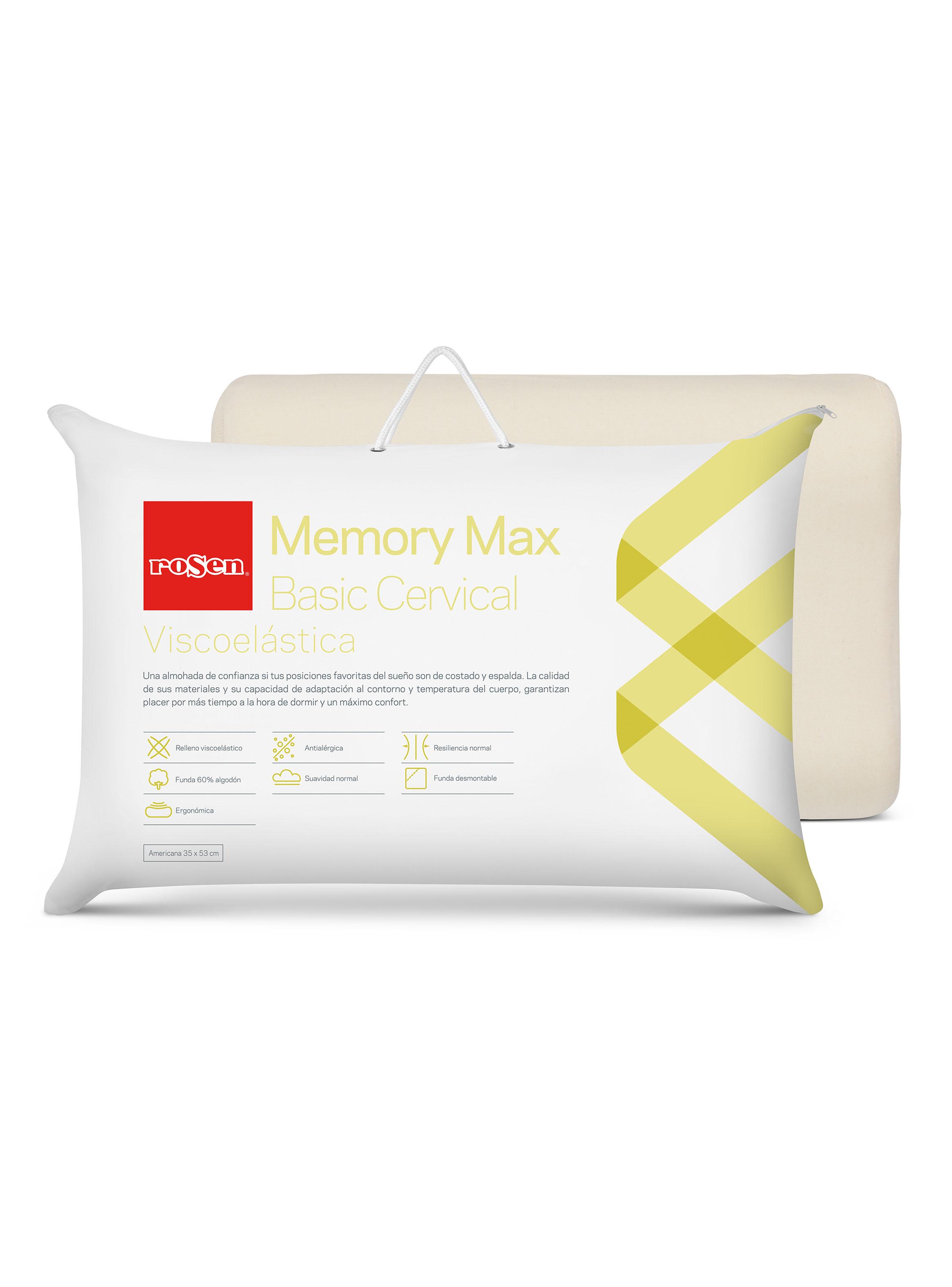 Almohada Viscoelástica Memory Max Cervical 35 x 53 cm Rosen-0