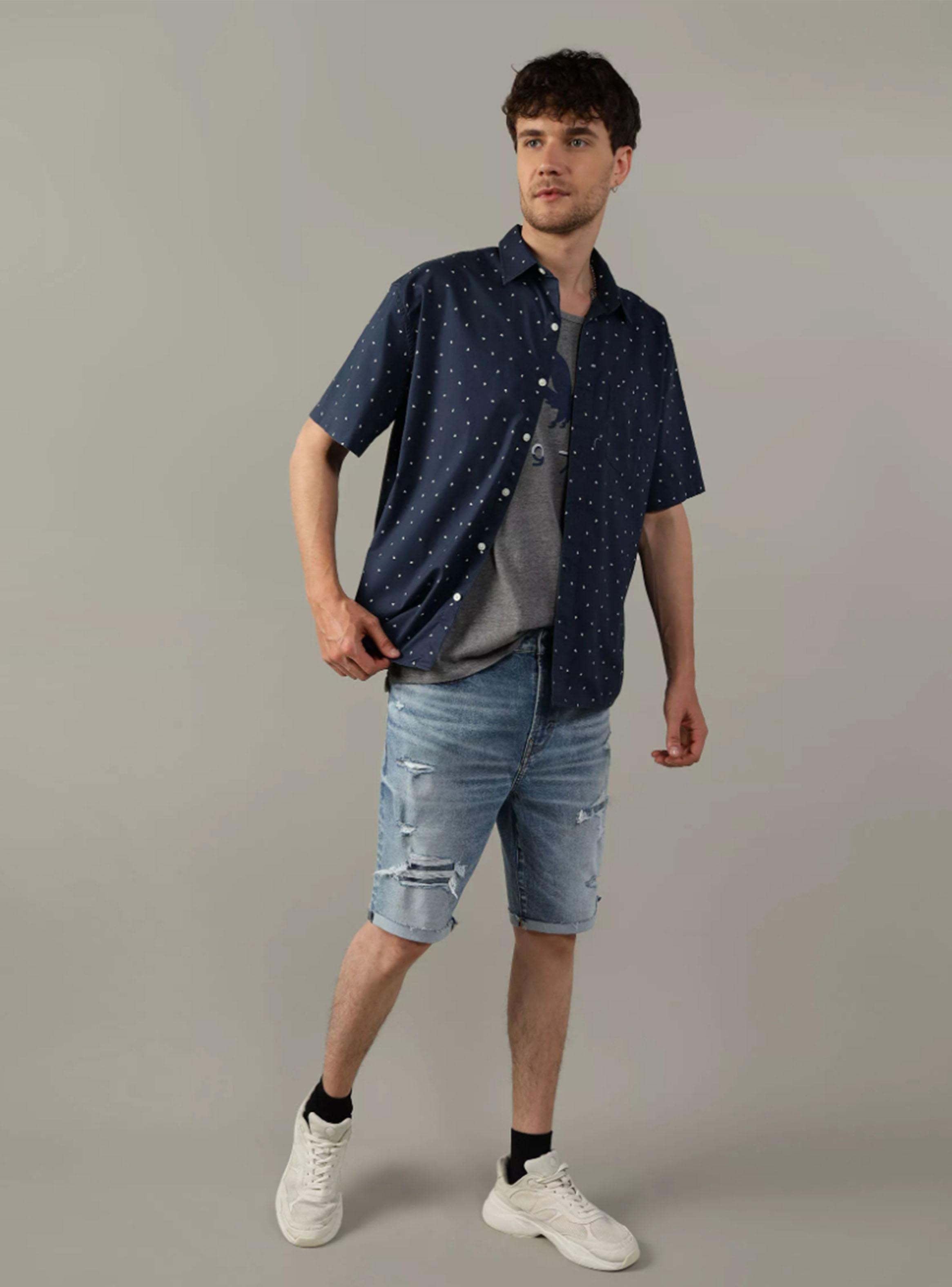 Camisa AE Estampada con Botones-4