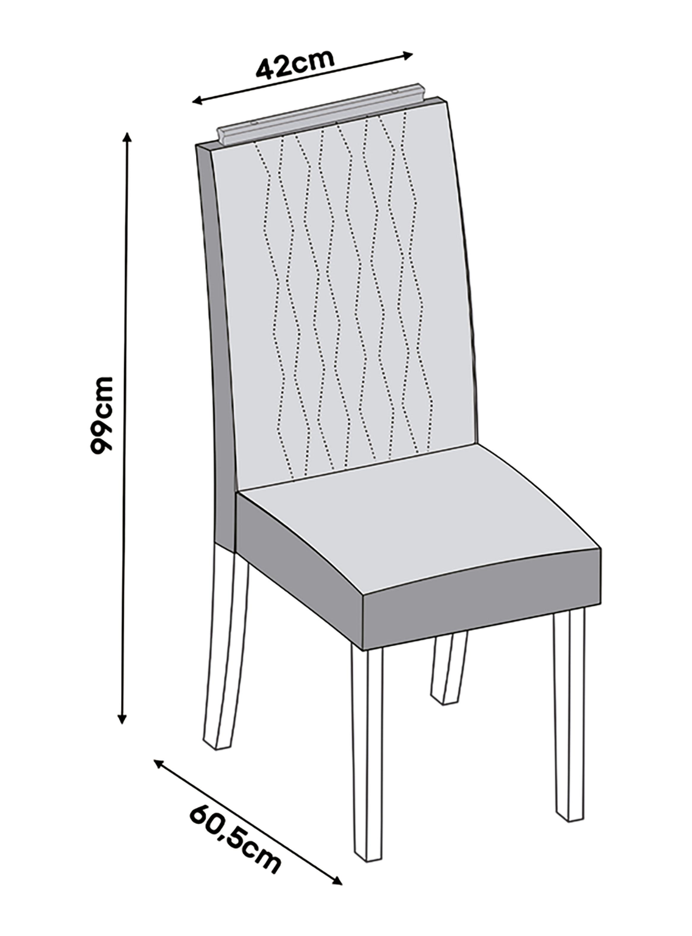 Juego de Comedor Rubi Lia + 6 Sillas-2