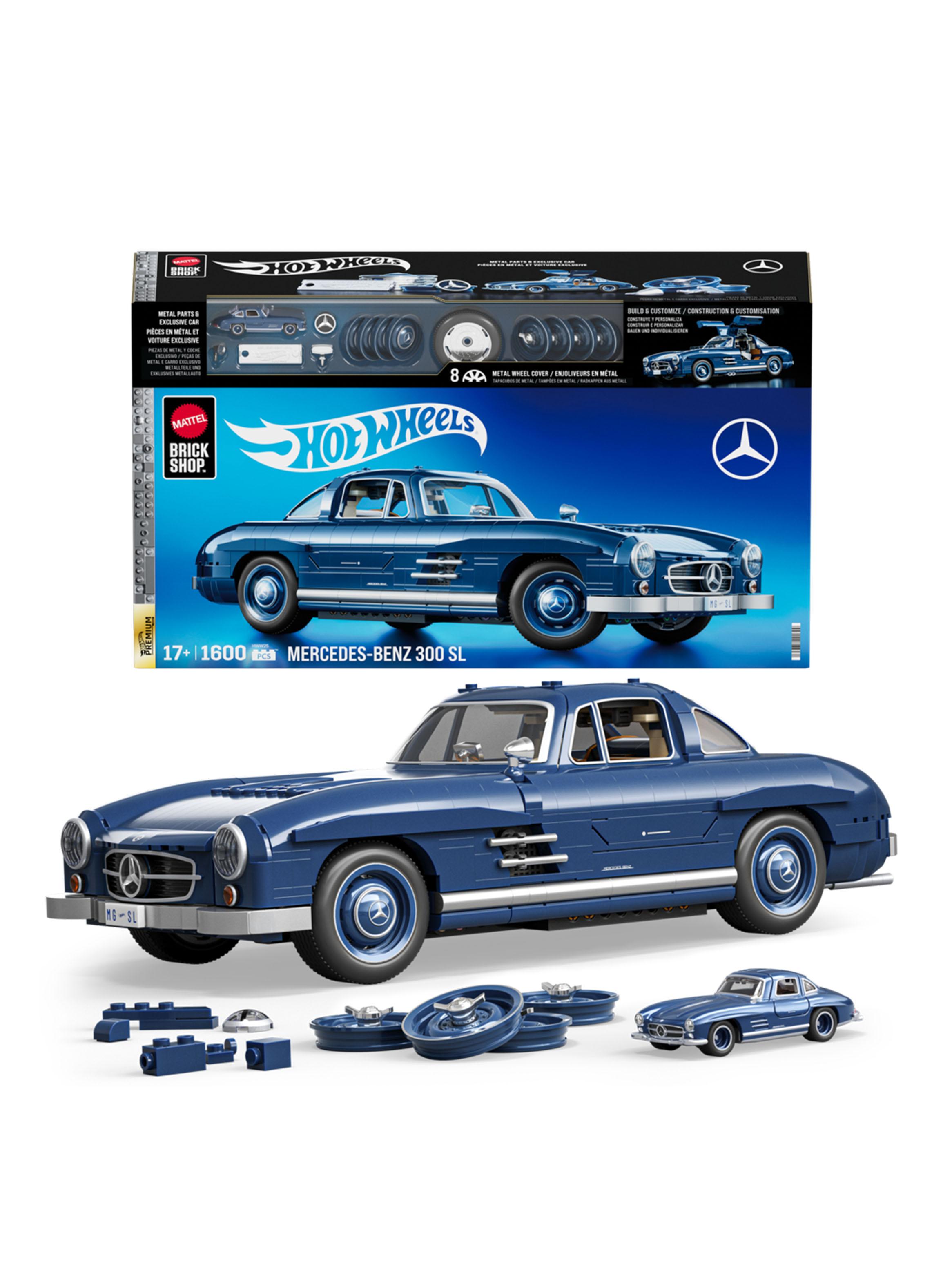 Vehículo para Construir y Costumizar Brick Shop Mercedes Benz 300 SL Azul-0
