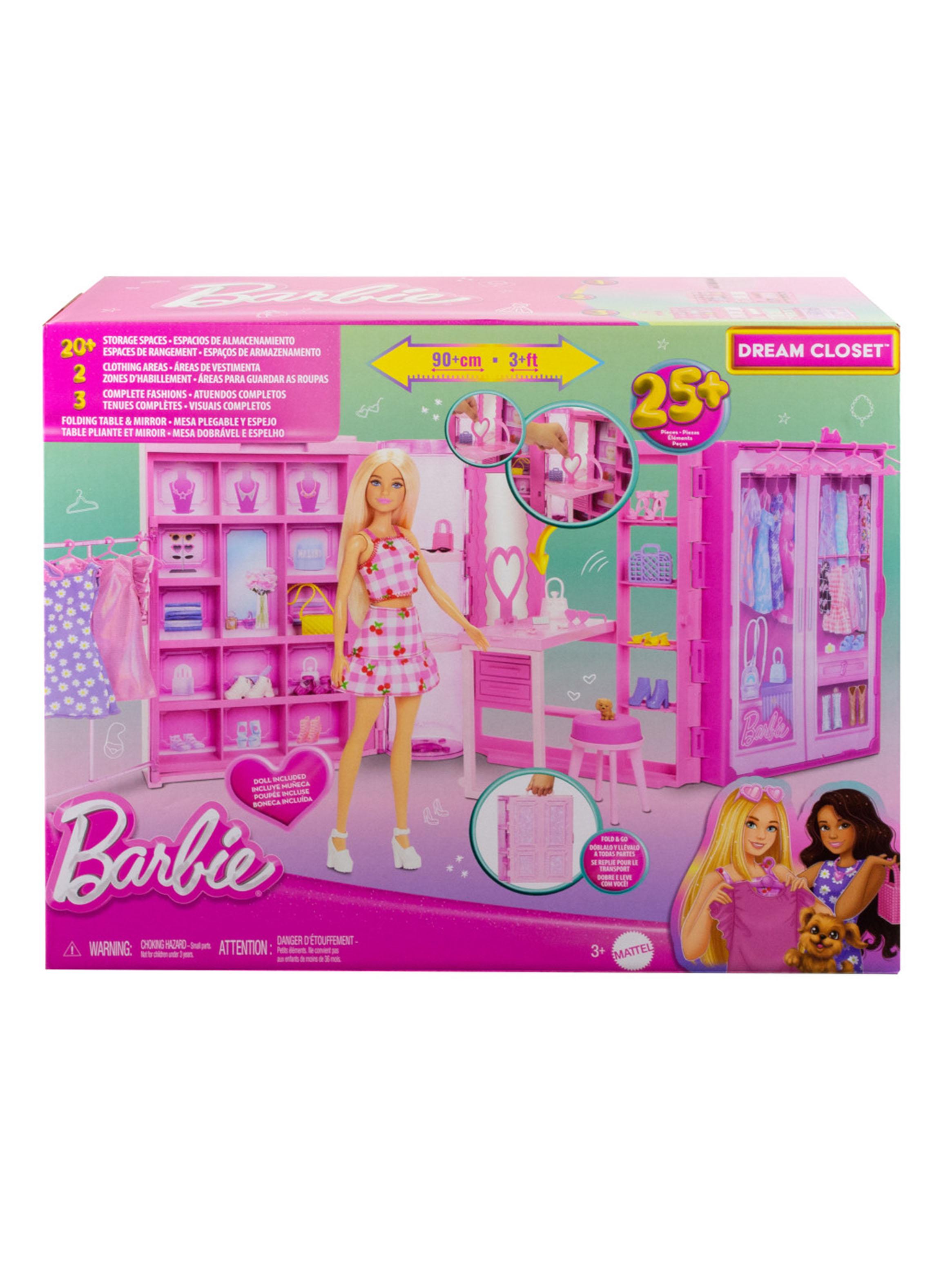 Set Clóset de Ensueño con Accesorios y Muñeca Barbie-2