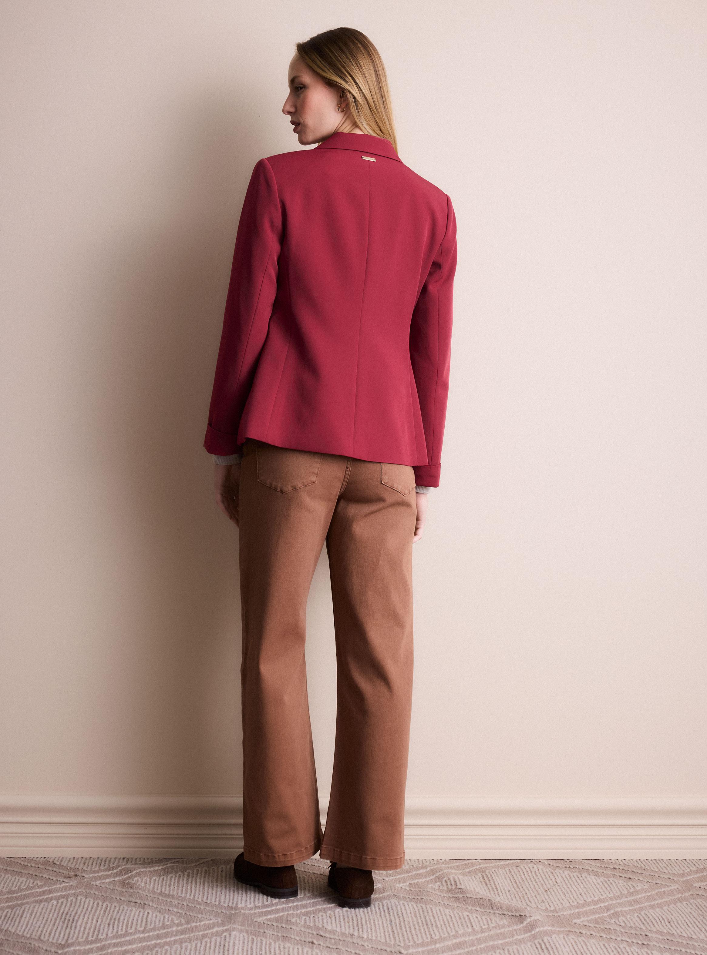 Blazer Básico Abierto con Botón-5