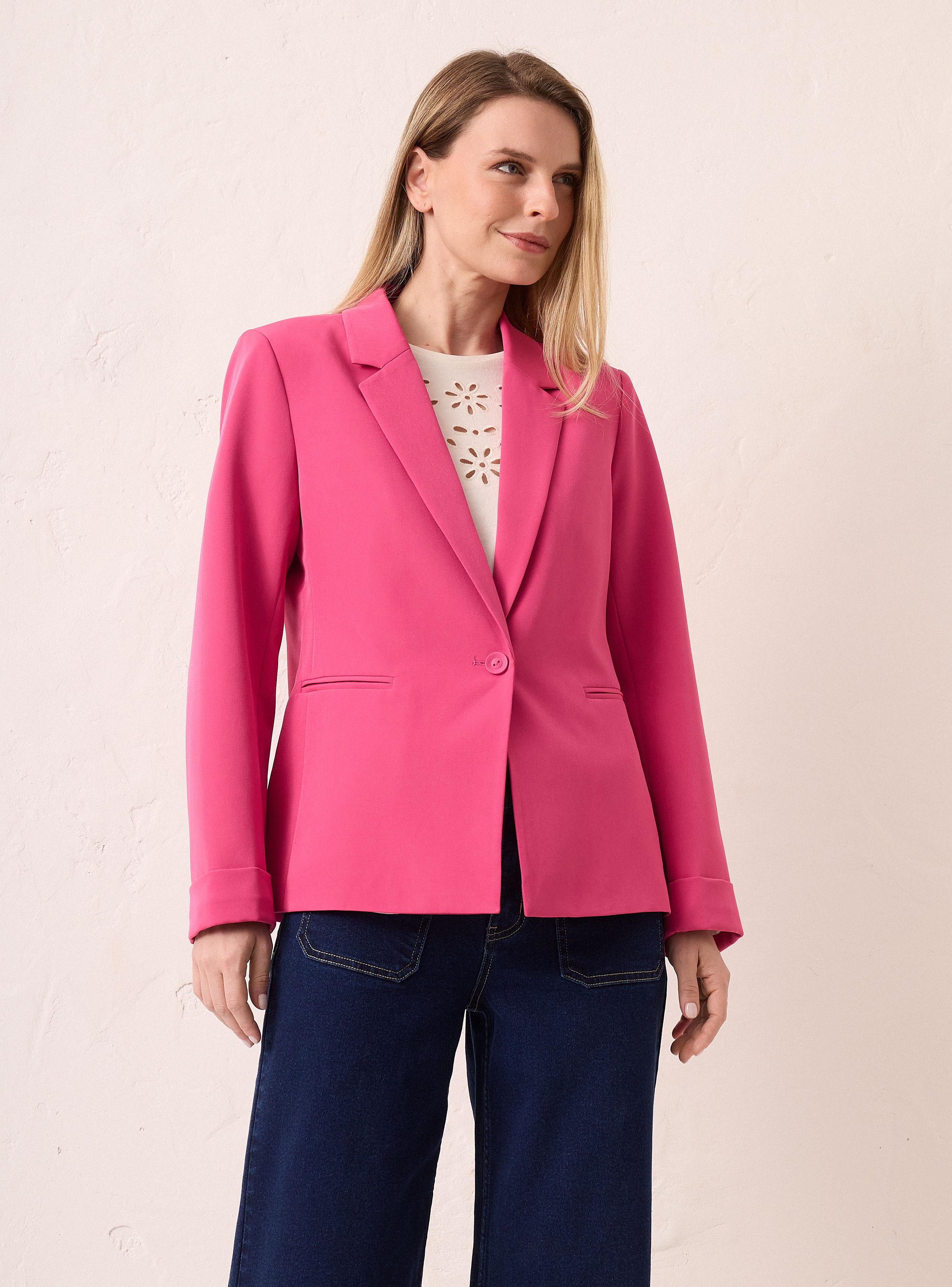 Blazer Básico Abierto con Botón-0