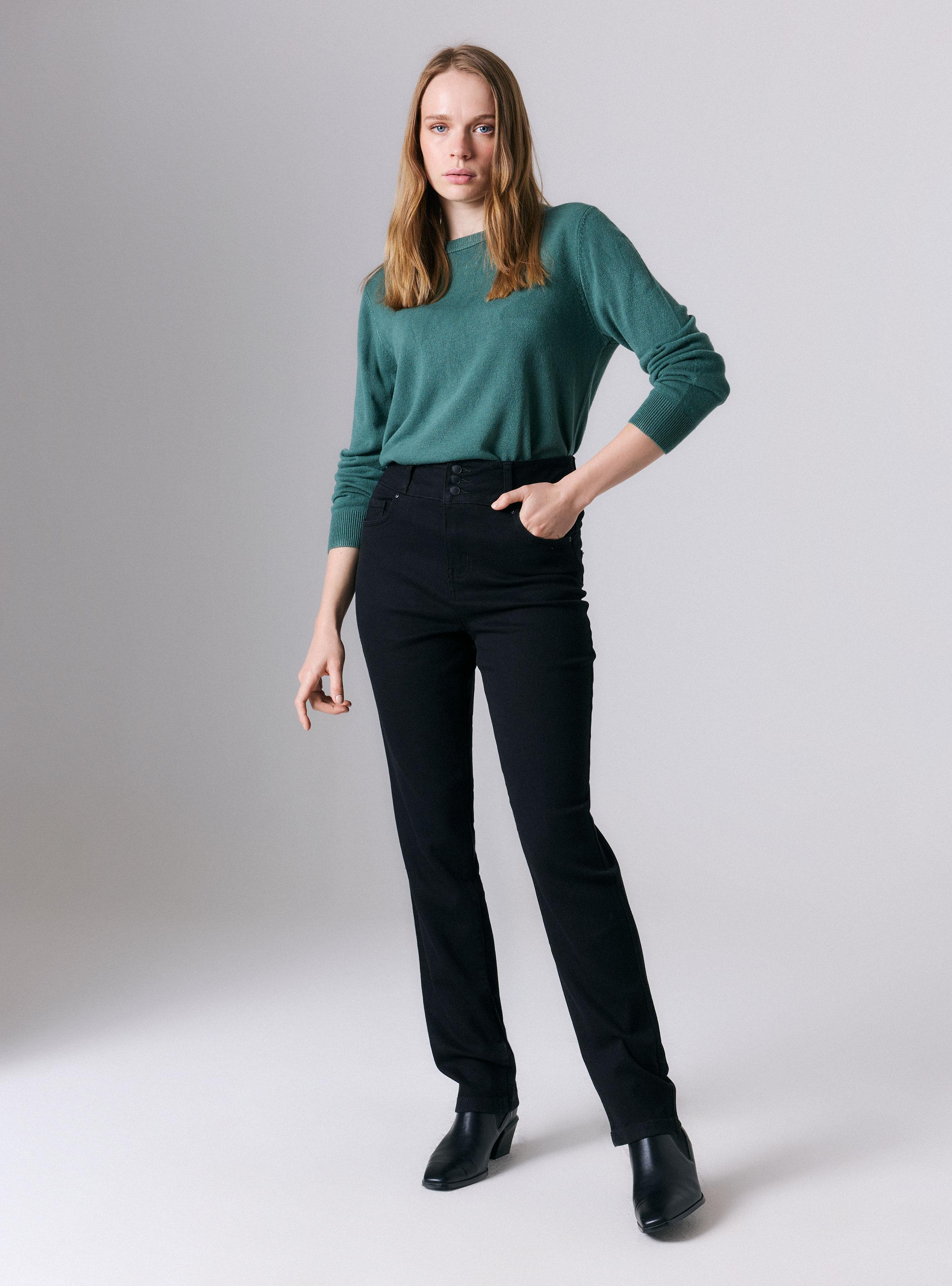 Jeans Básico Focalizado Mezclilla-4