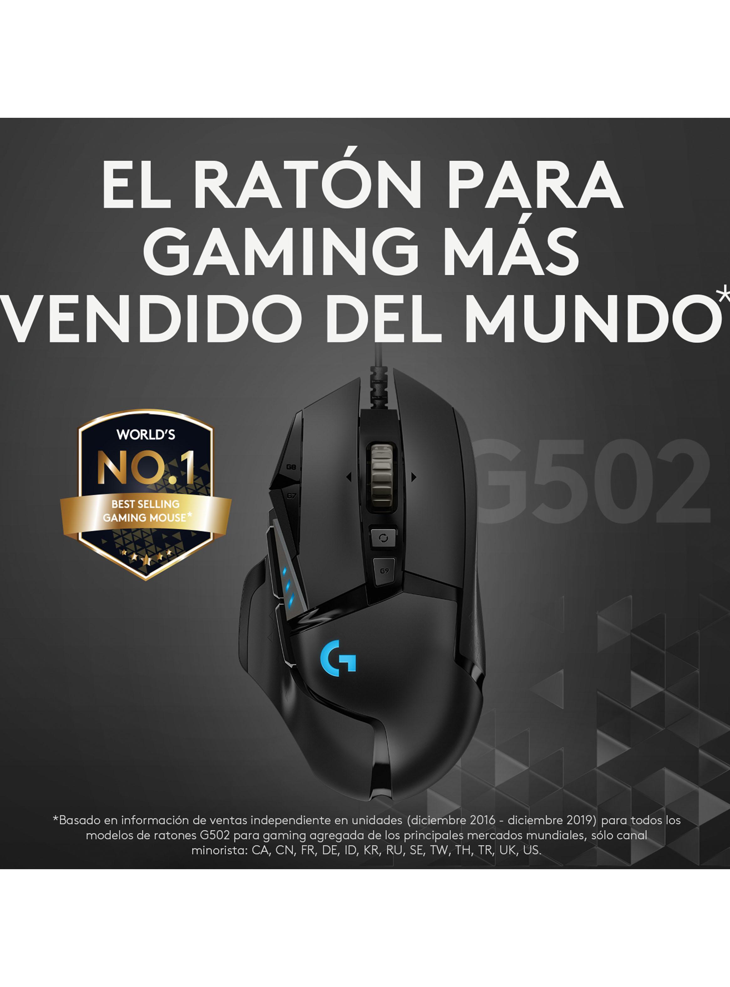 Mouse Gamer Alámbrico G502 Hero Negro-2