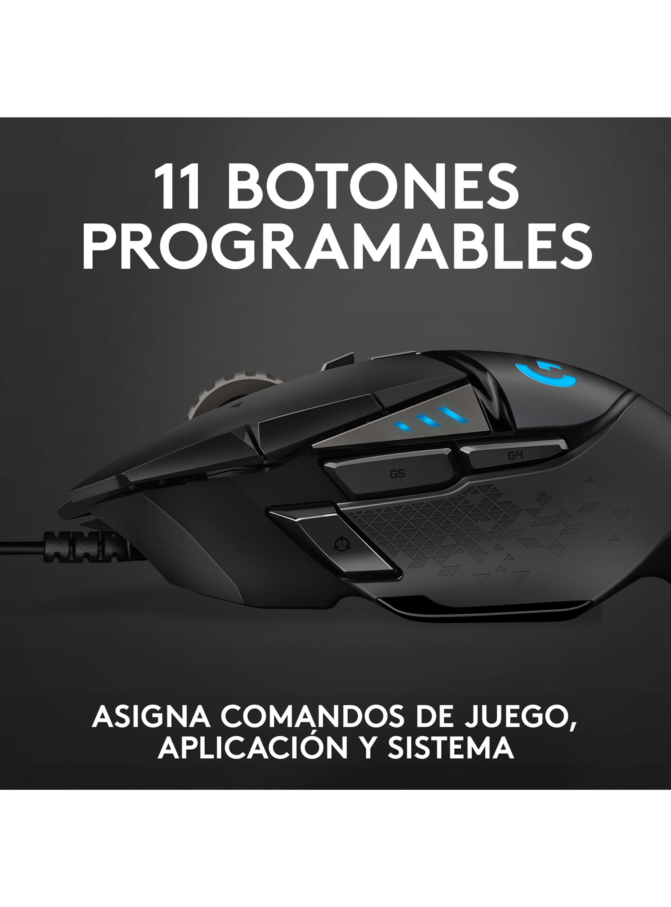 Mouse Gamer Alámbrico G502 Hero Negro-1