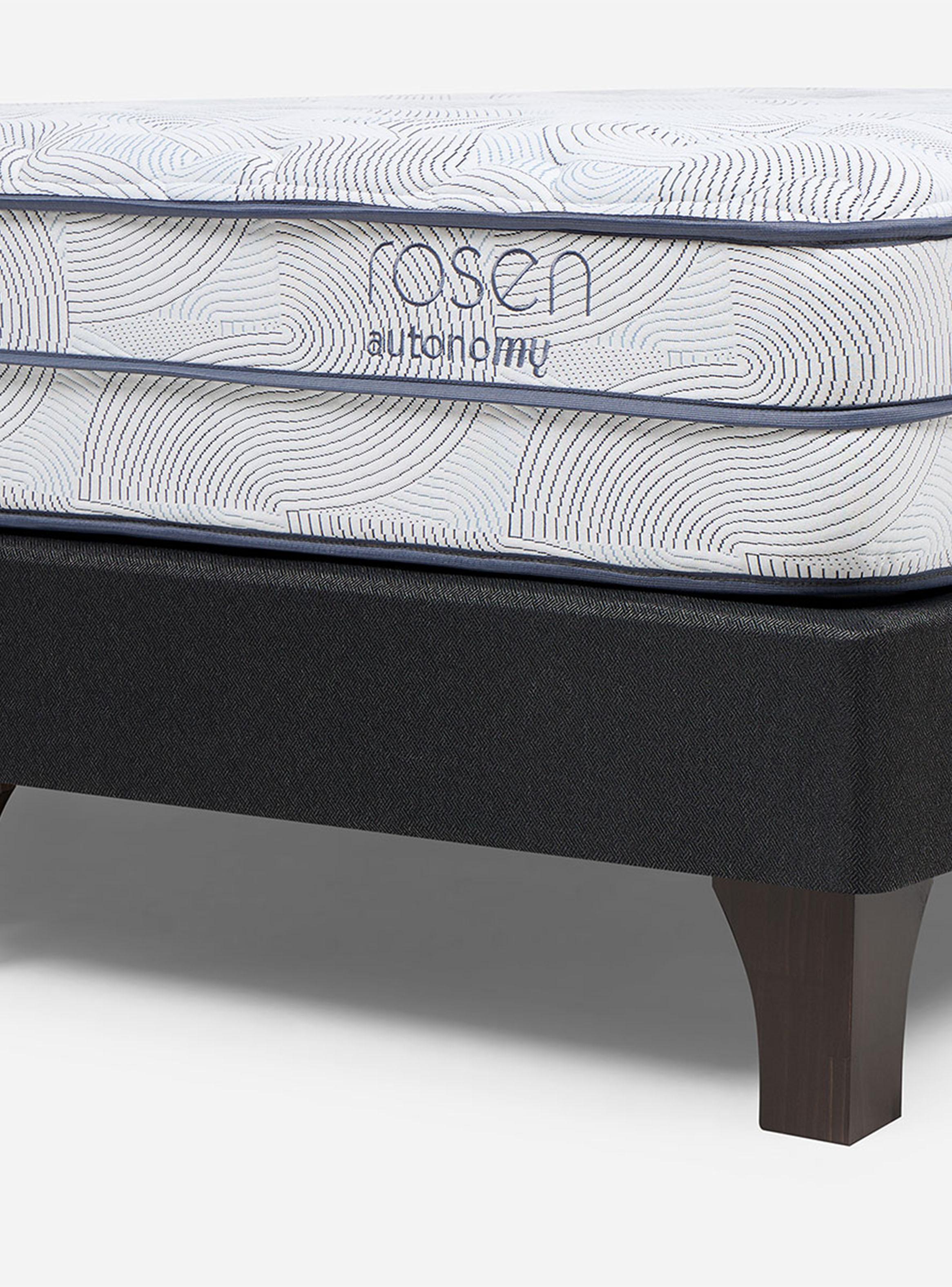 Cama Europea Autonomy Sky Súper King + Respaldo Oscuro-3