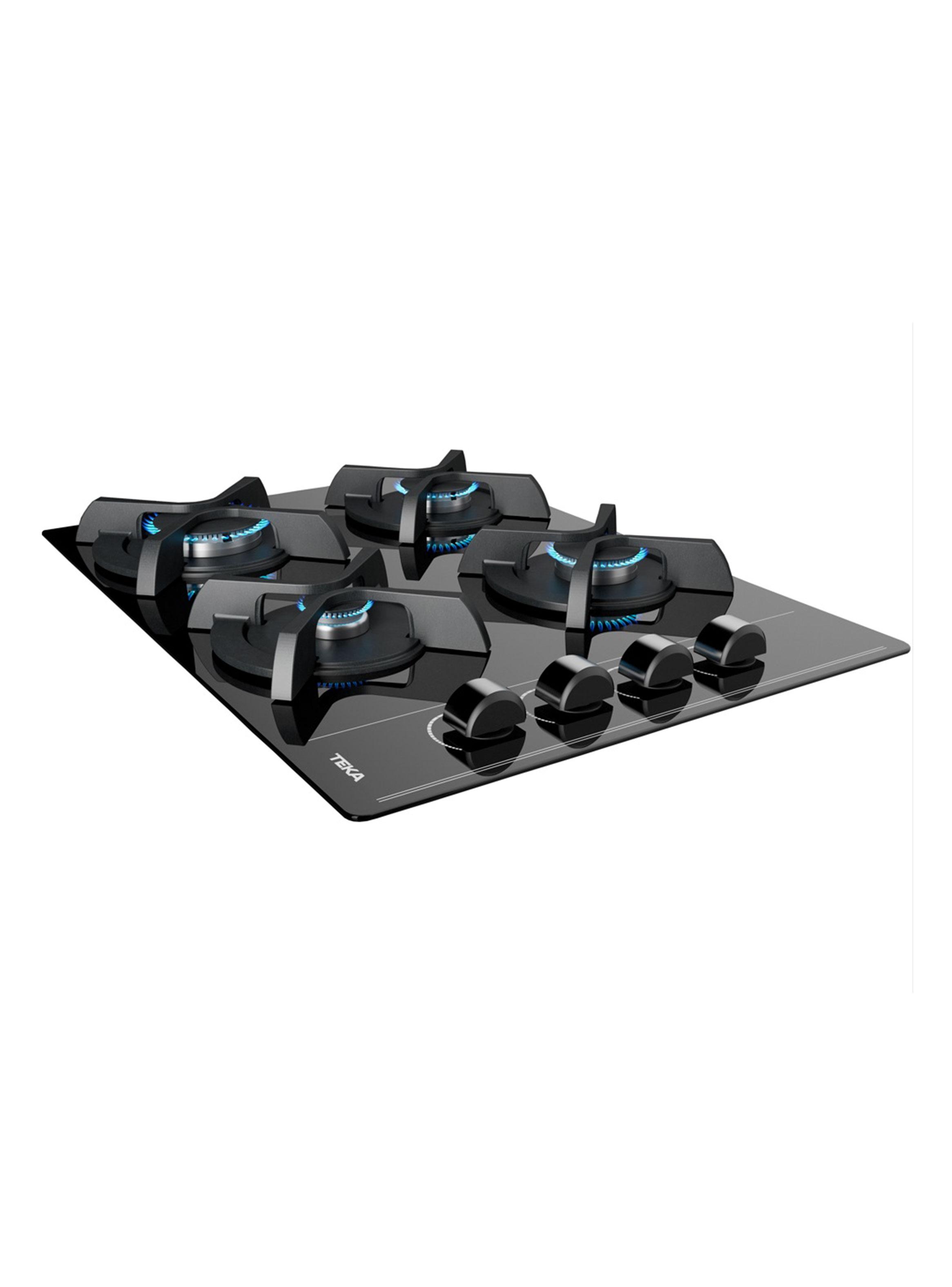 Kit Empotrable Horno Eléctrico HBB5360FBK Negro + Encimera a Gas GBC64003KBB + Campana TL6310 Negro-4