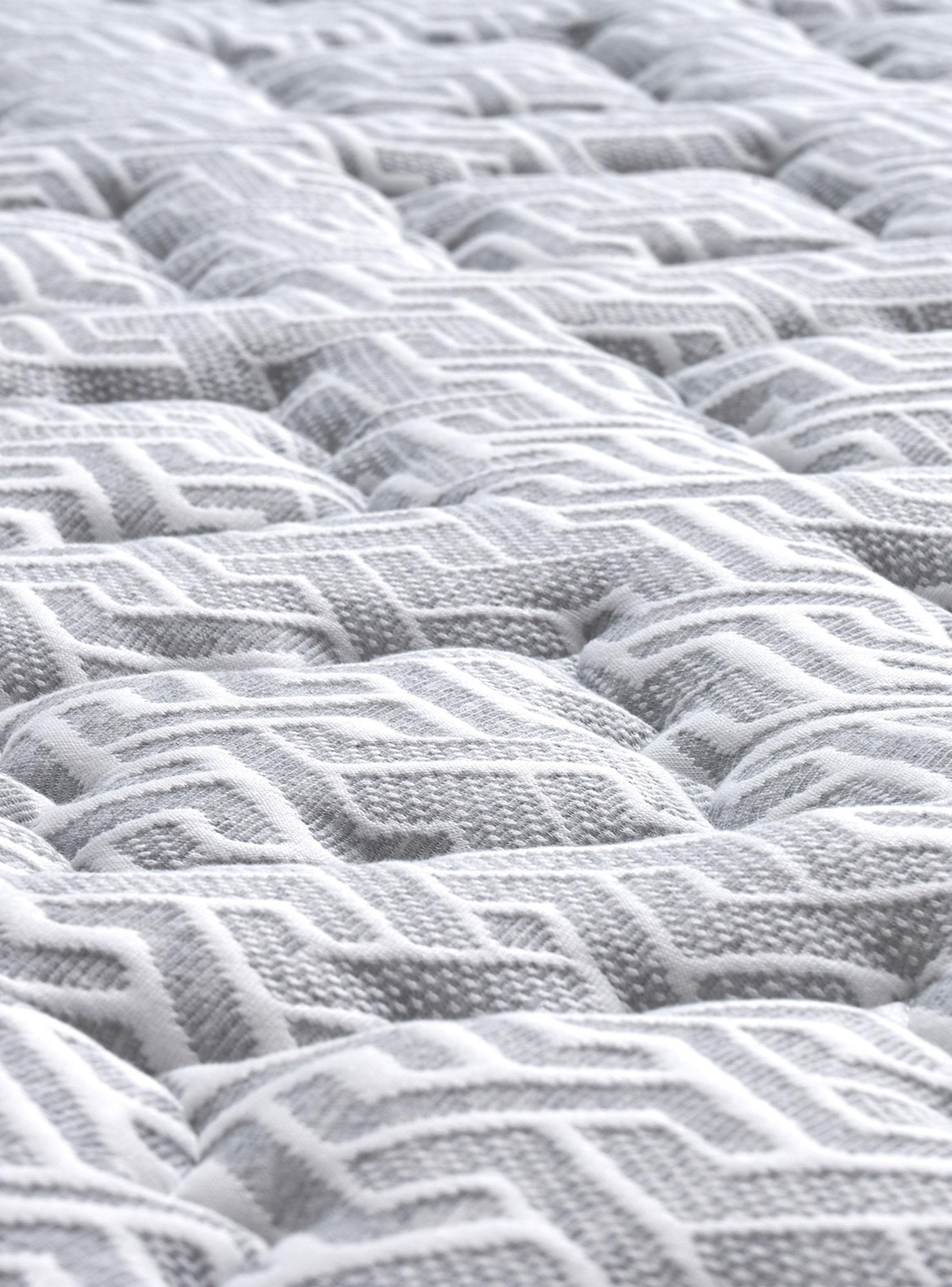 Cama Europea 2 Plazas Hybrid Visco Base Dividida + Almohada Microfibra 50x70cm-7