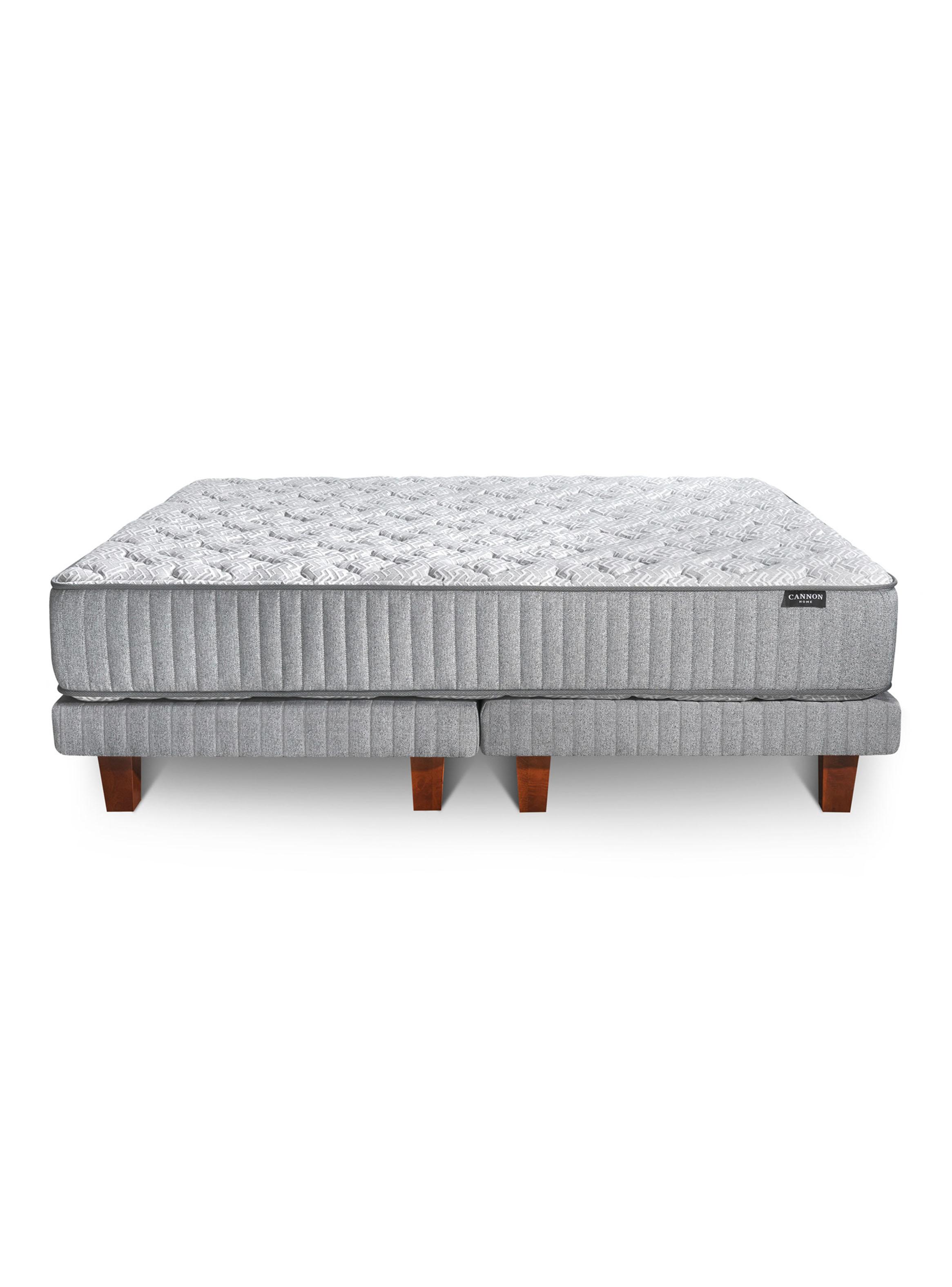Cama Europea Hybrid King Visco Base Dividida + Almohada 50x90 cm-2