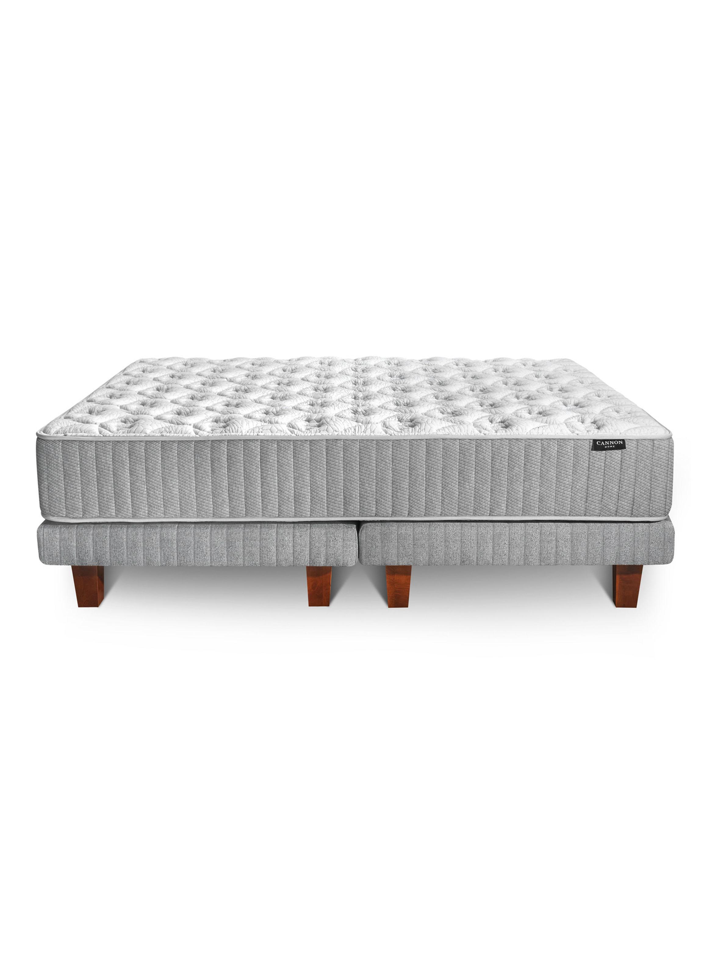 Cama Europea Hybrid Cotton 2 Plazas Base Dividida + Almohadas Microfibra 50x70 cm-2