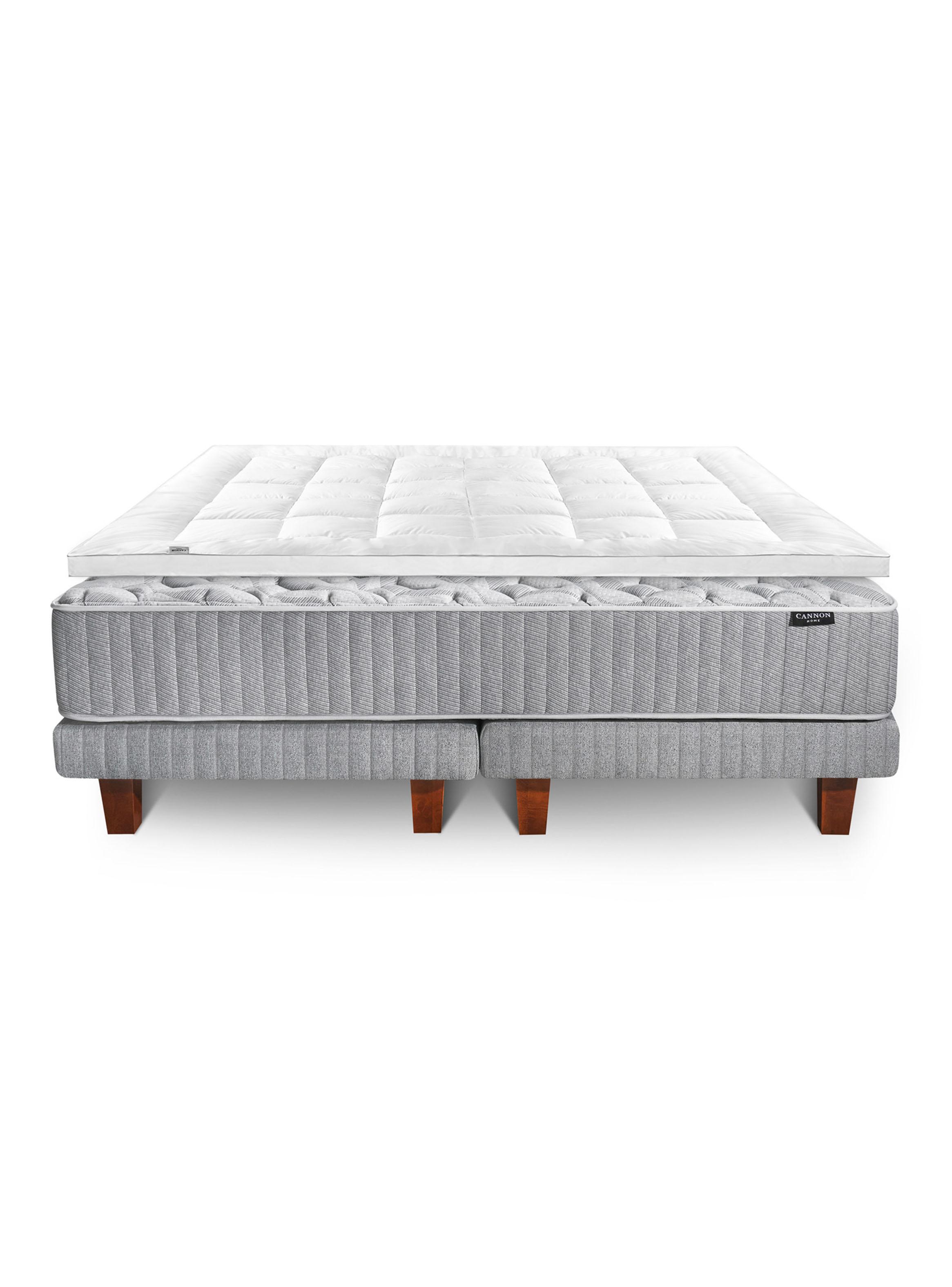 Cama Europea Hybrid Wool Súper King Base Dividida + Topper-2