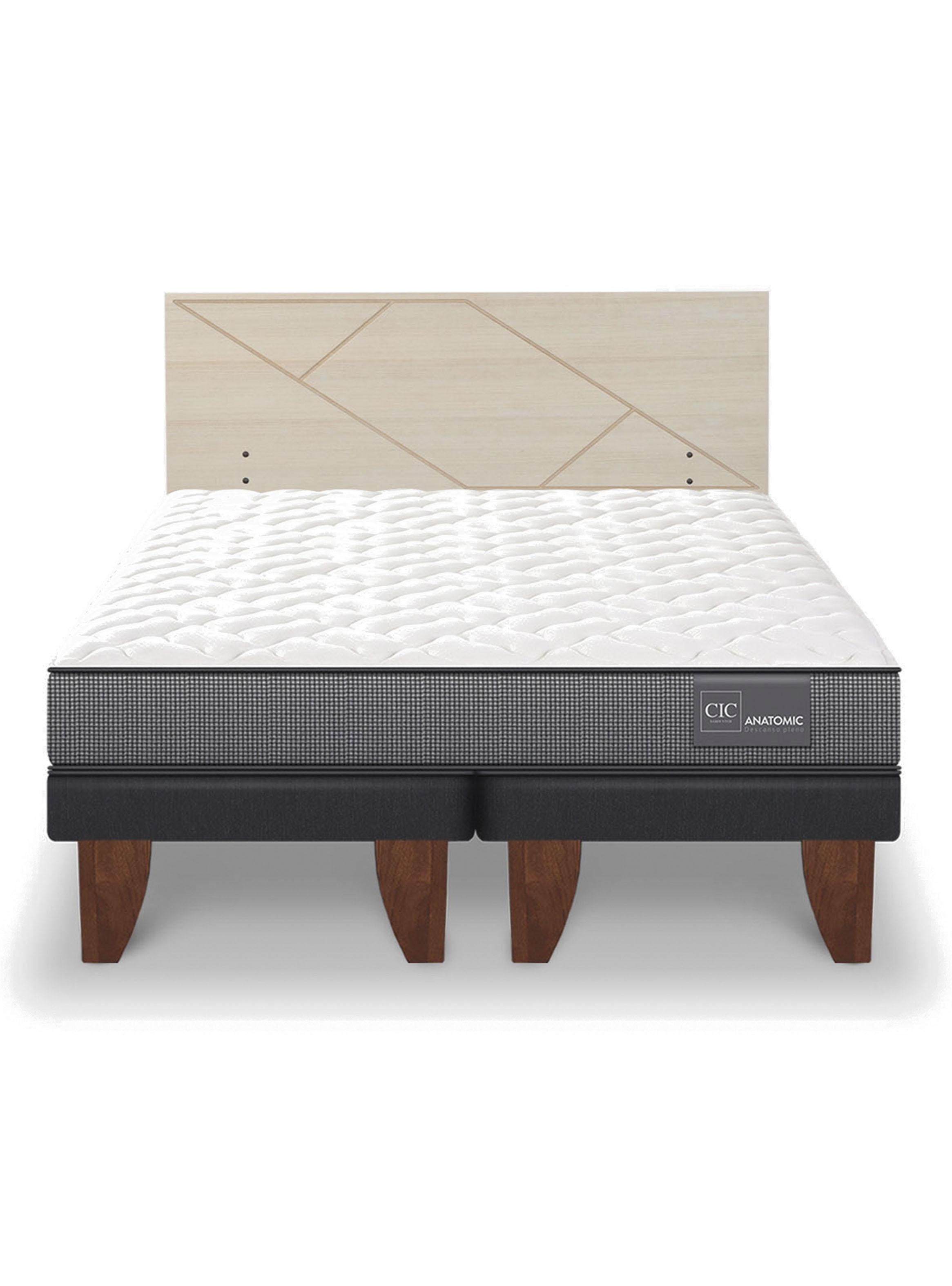 Cama Europea Anatomic King + Respaldo Villarrica Alpino-2