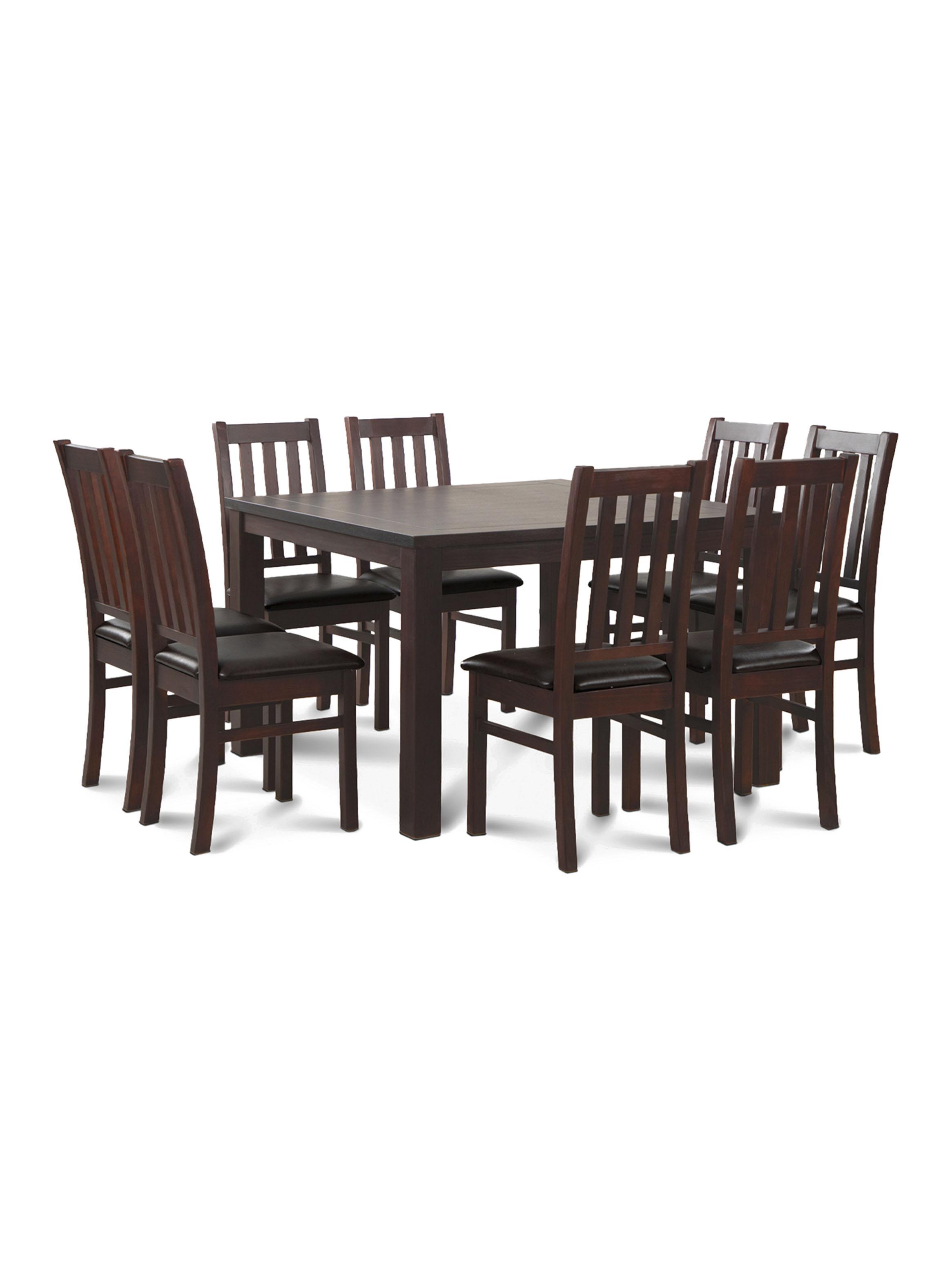 Juego de Comedor Ñuble 8 Sillas PU Caramelo-0