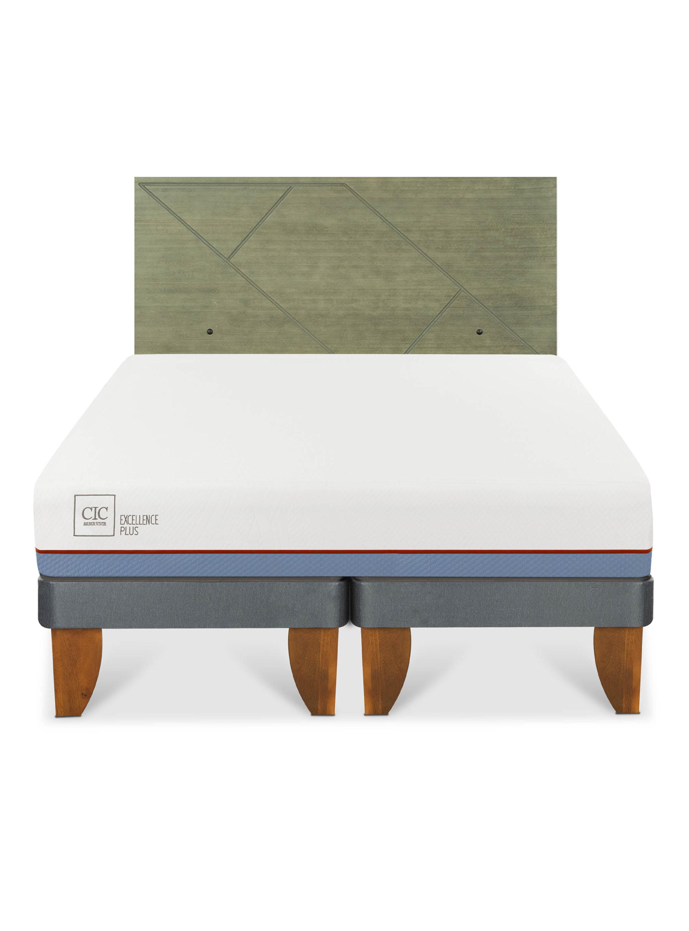 Cama Europea 2 Plazas Excellence Plus Base Dividida-2