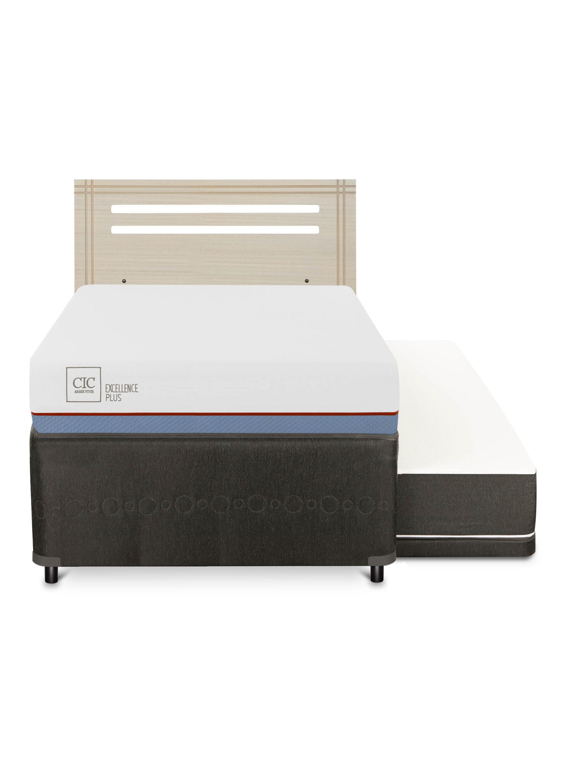 Diván Excellence Plus Black 1.5 Plazas Respaldo Múnich Alpino-2