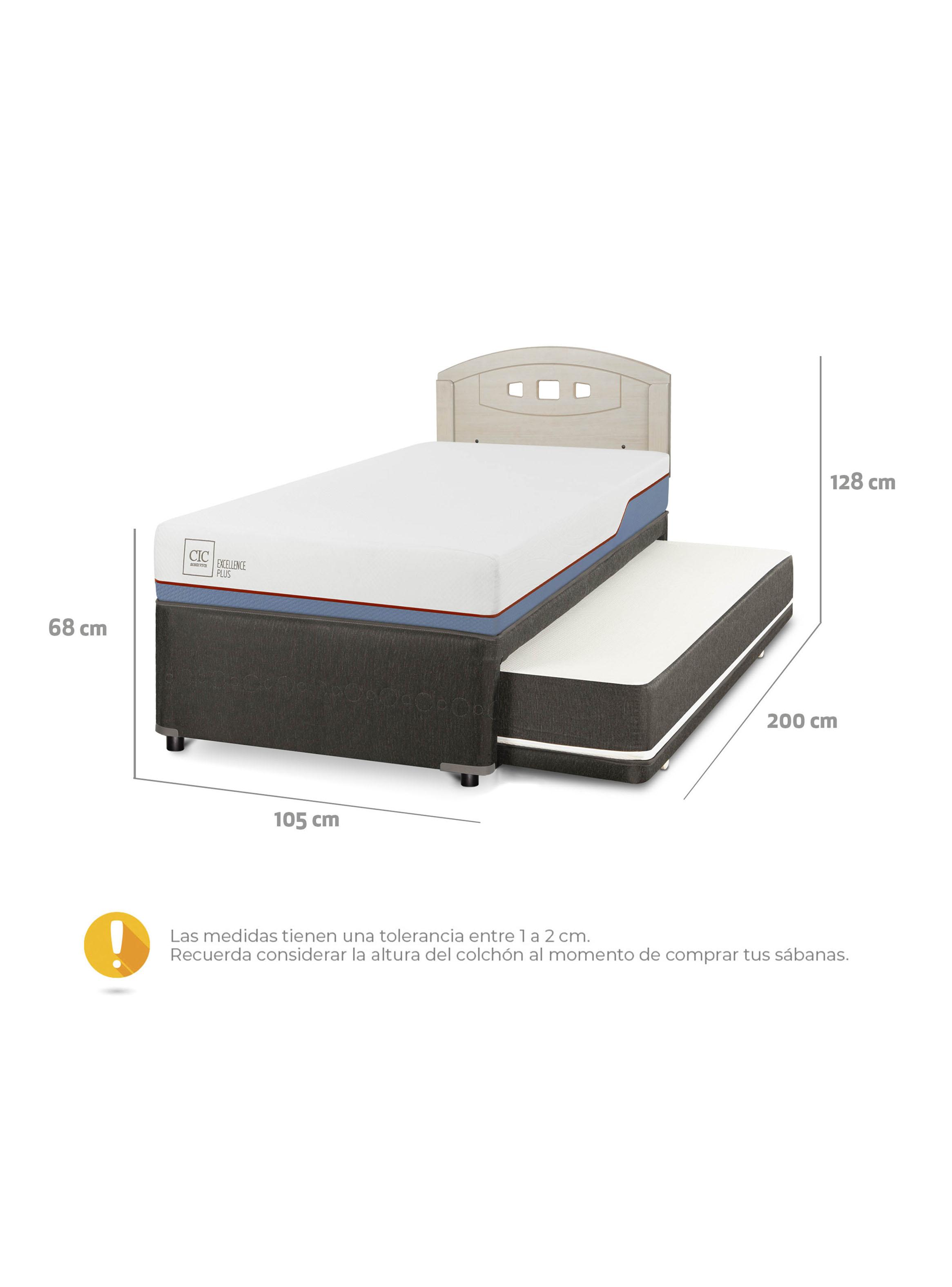 Diván Excellence Plus Black 1.5 Plazas Respaldo Gales Alpino-2