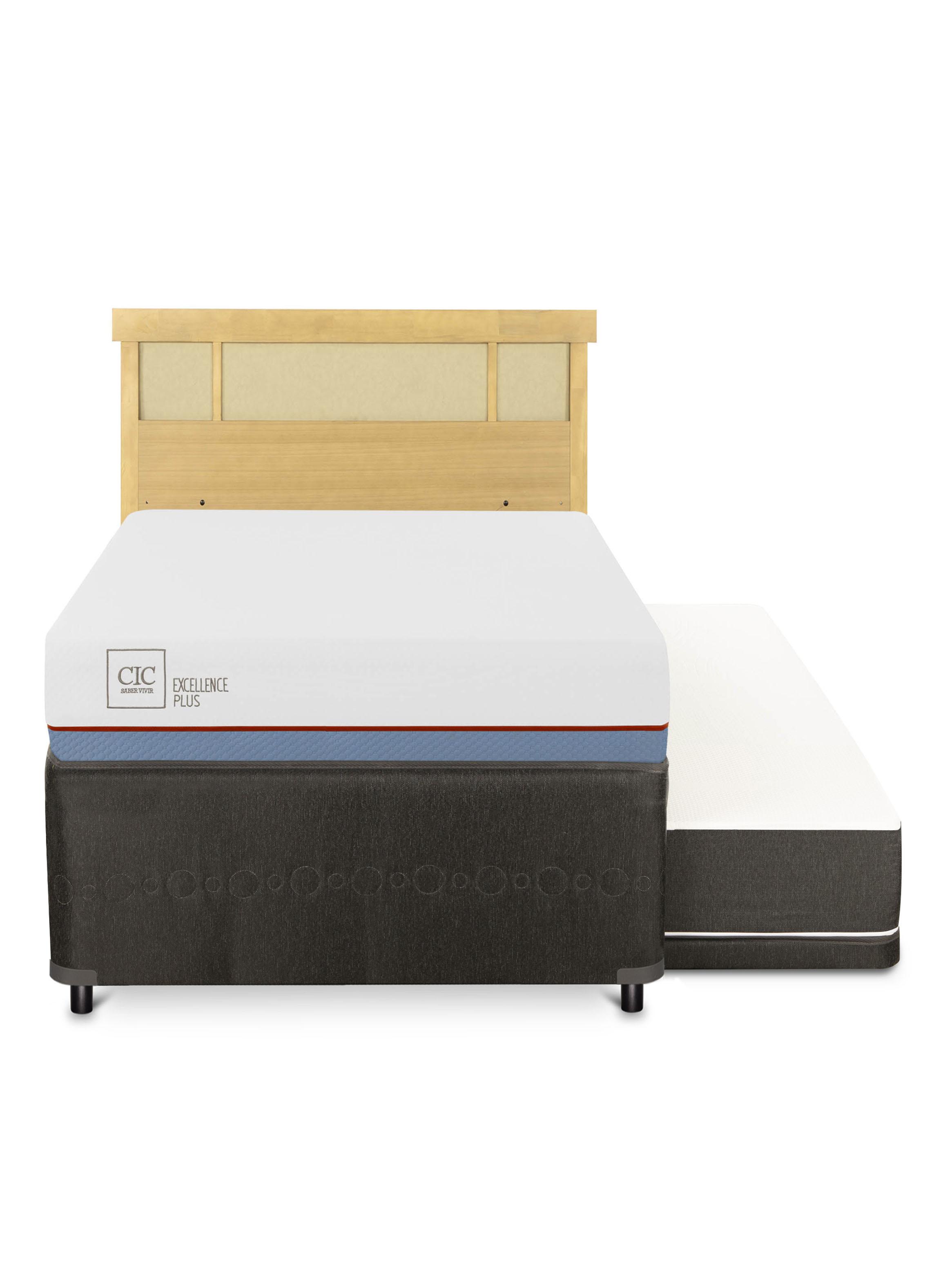 Diván Excellence Plus Black 1.5 Plazas Respaldo Dublín Mostaza-2