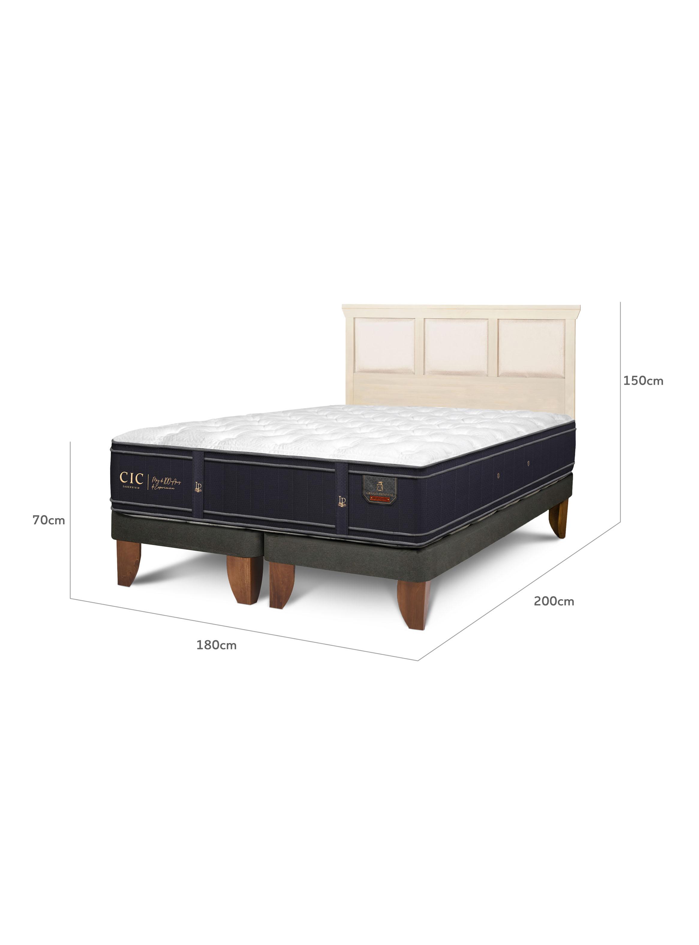 Cama Europea King BD + Respaldo Torino Alpino-1