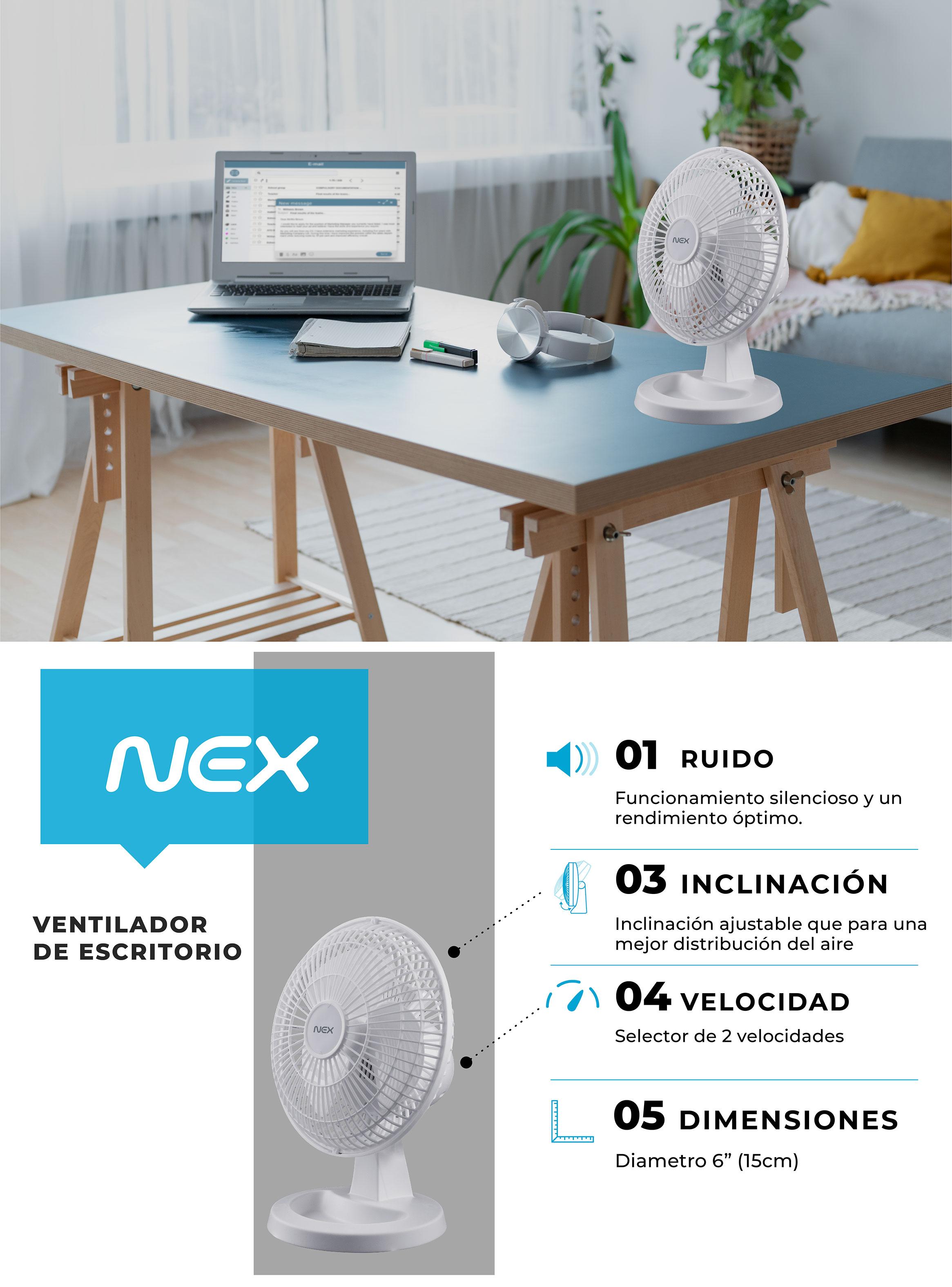 Ventilador de Escritorio  6" VDM0610W-5