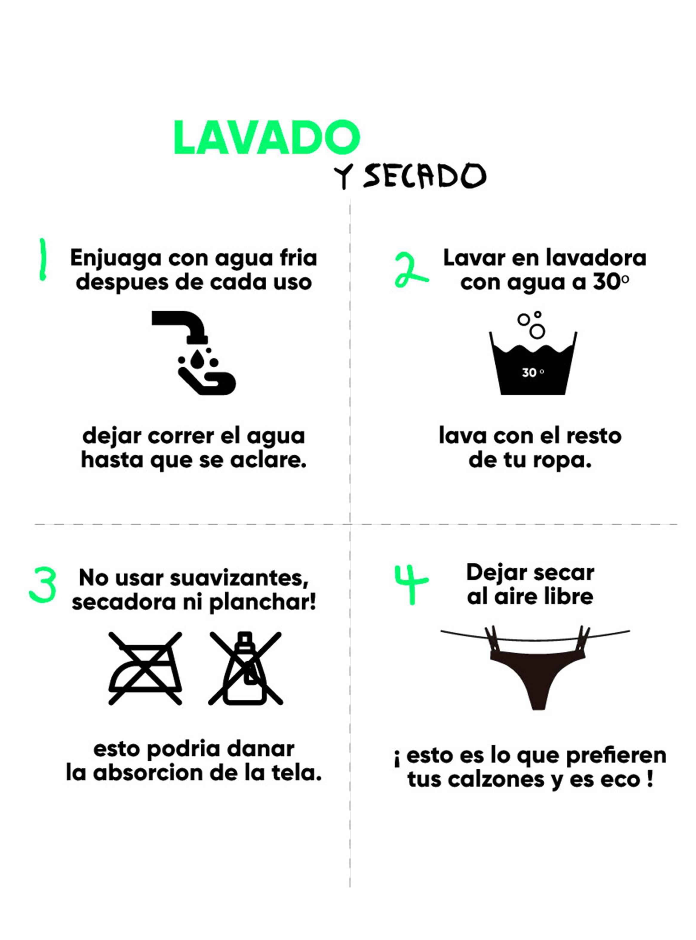 Calzón Menstrual Seamless sin Costuras Flujo Moderado-4