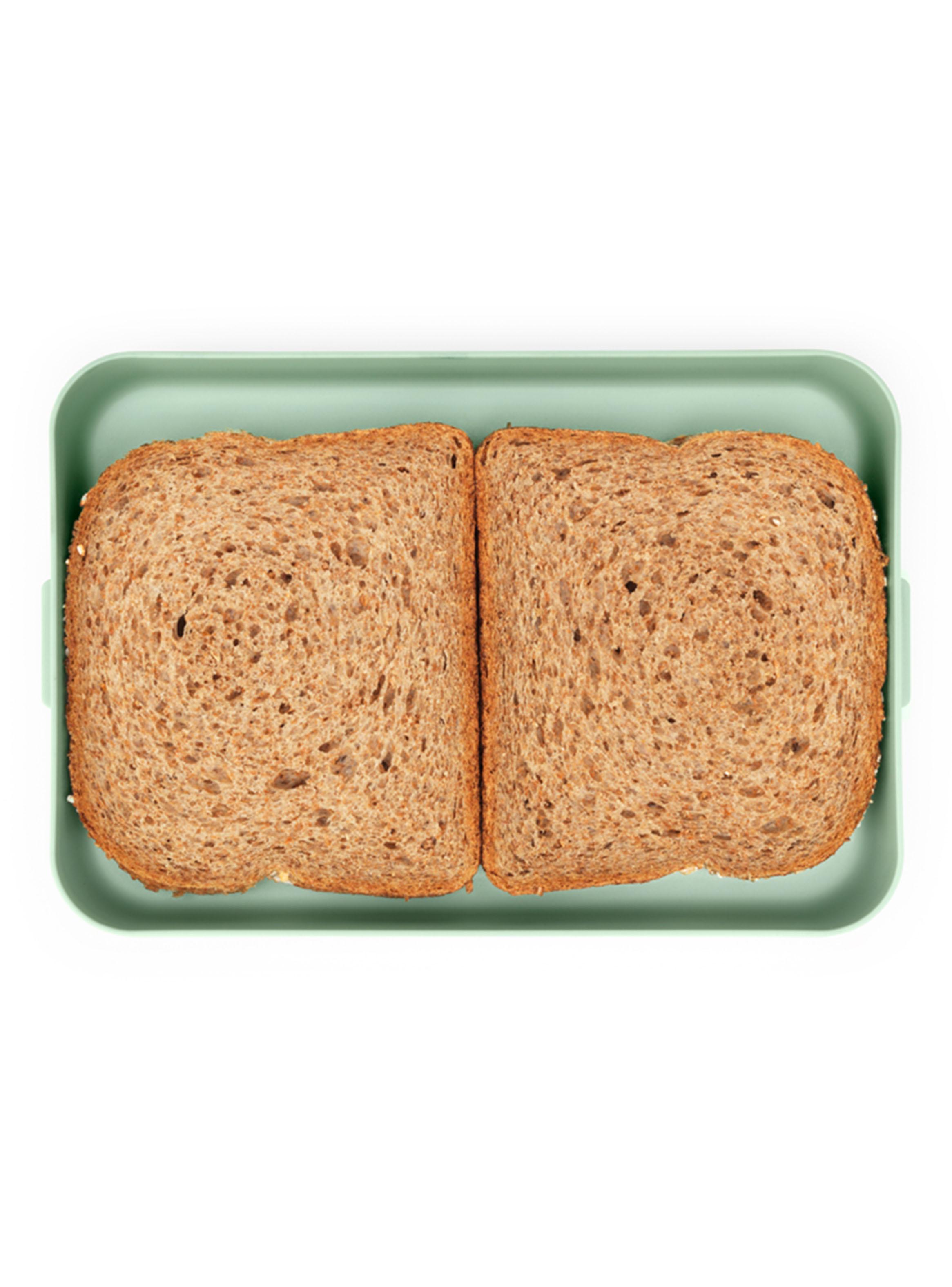 Contenedor Almuerzo Make & Take Plano Jade Green 1.1 Litros-2