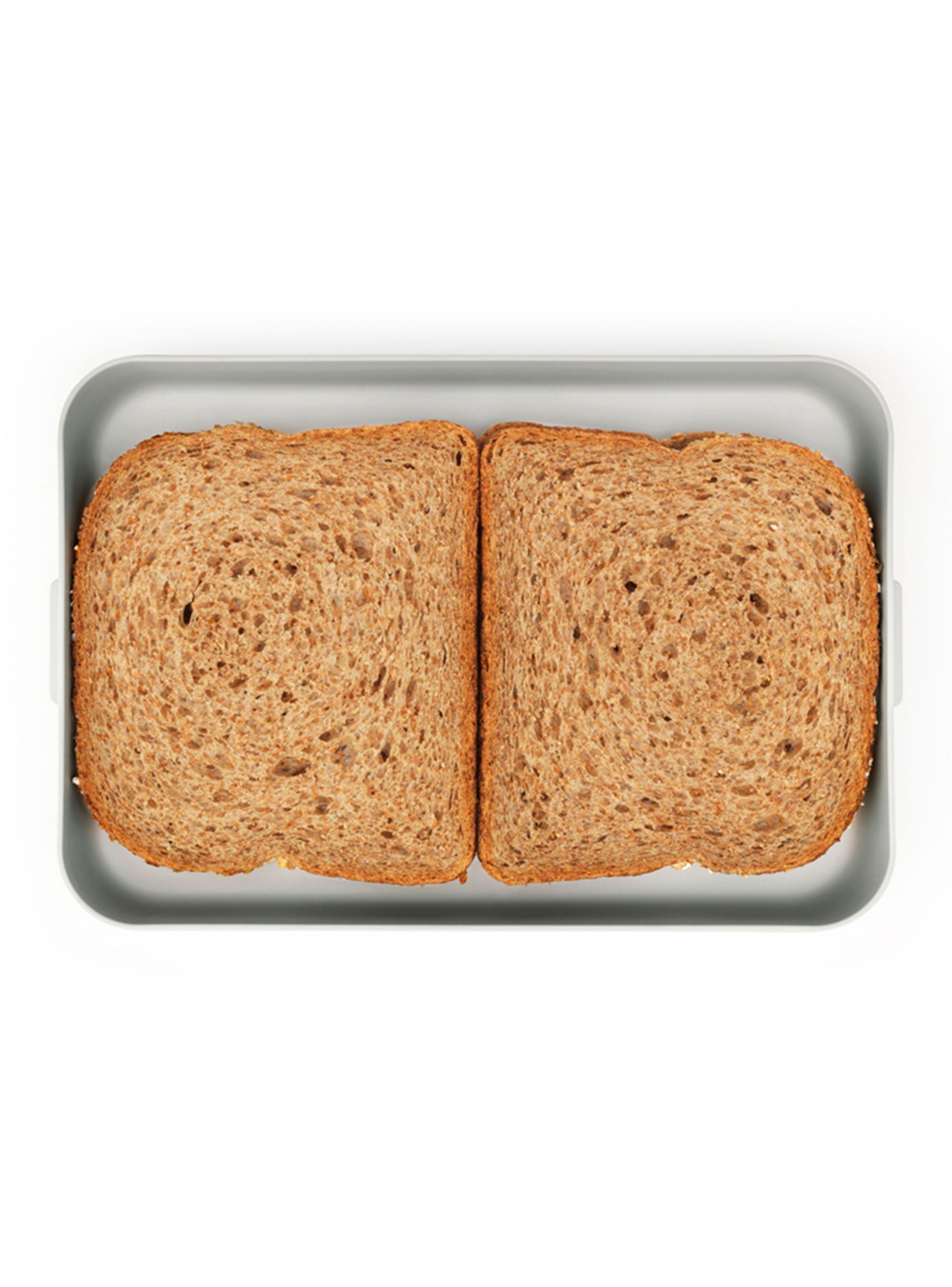 Contenedor Almuerzo Make & Take Plano Light Grey 1.1 Litros-2