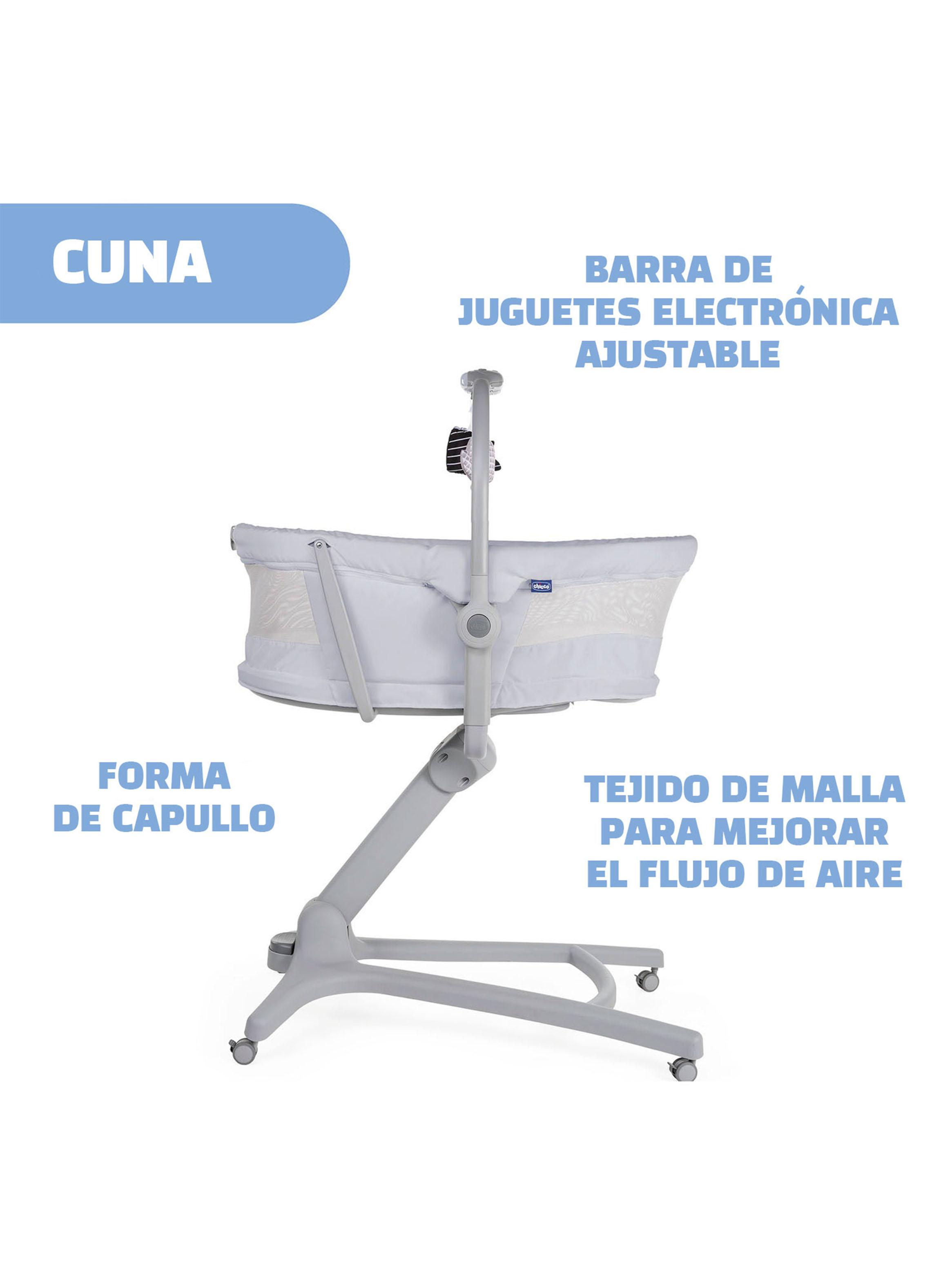 Moisés con Pedestal Baby Hug 4 en 1 Dark Grey-2