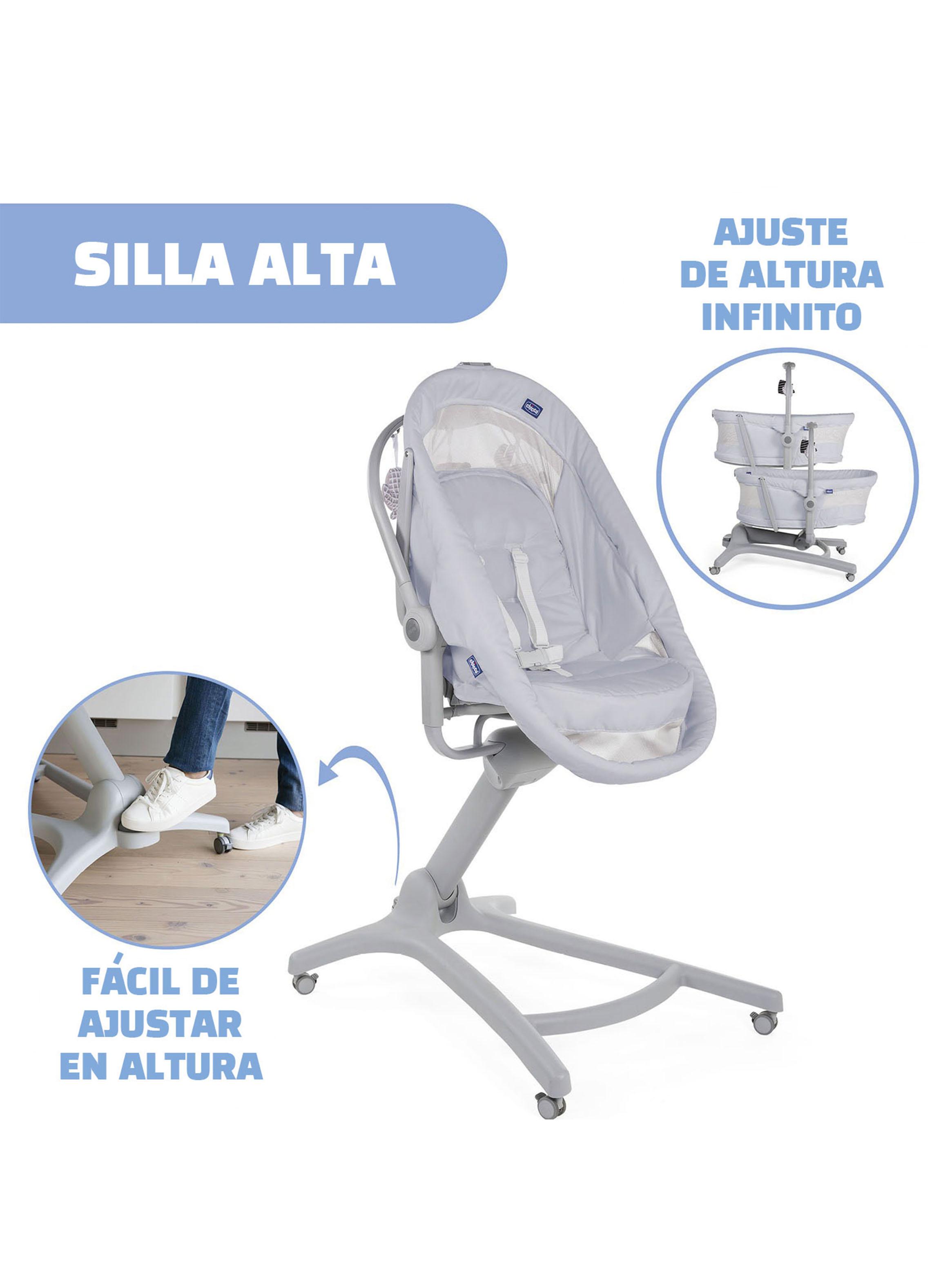 Moisés con Pedestal Baby Hug 4 en 1 Dark Grey-5