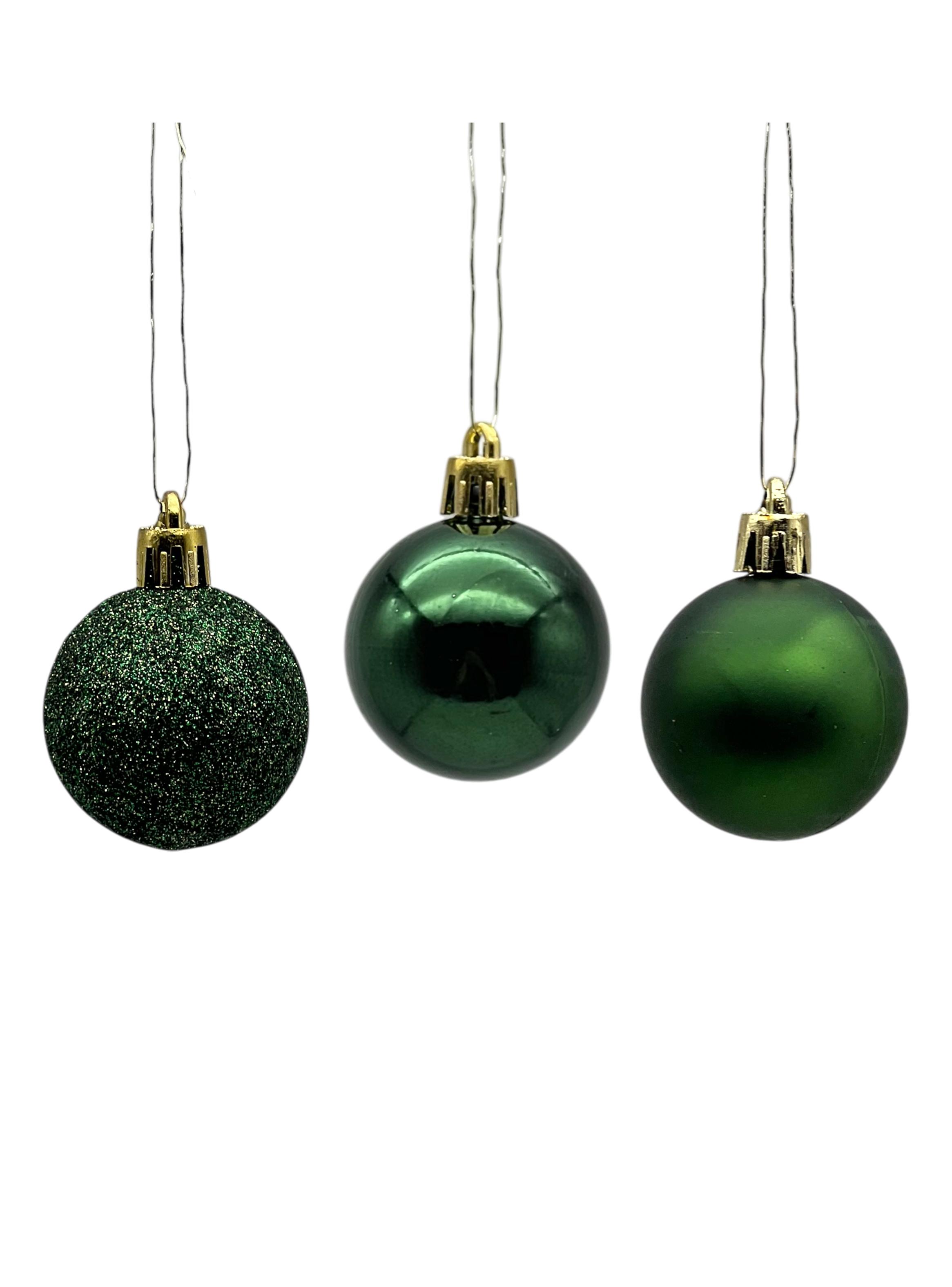 Set 16 Esferas 4 cm Verde-2