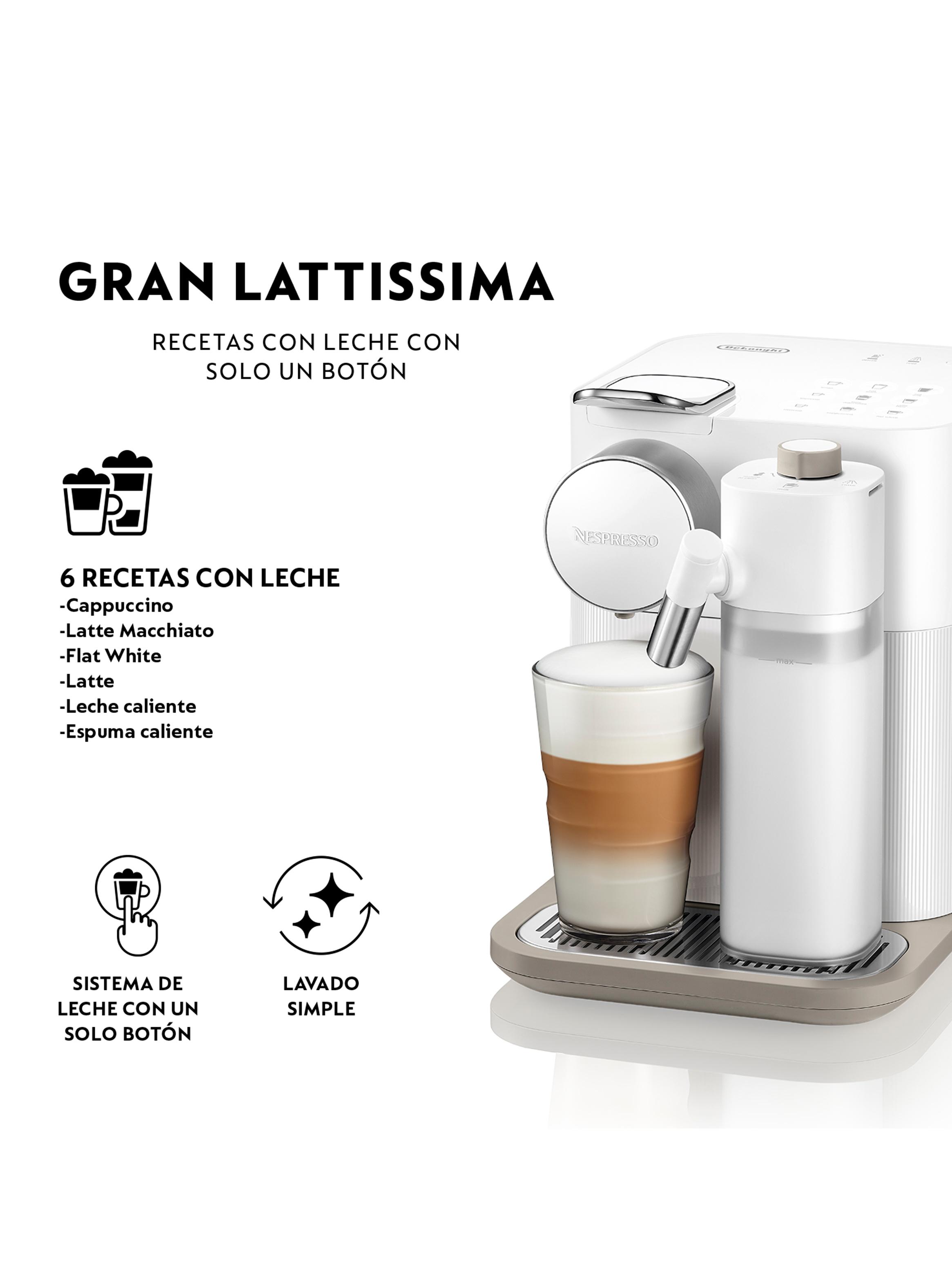 Cafetera de Cápsulas Gran Lattissima Blanca-3