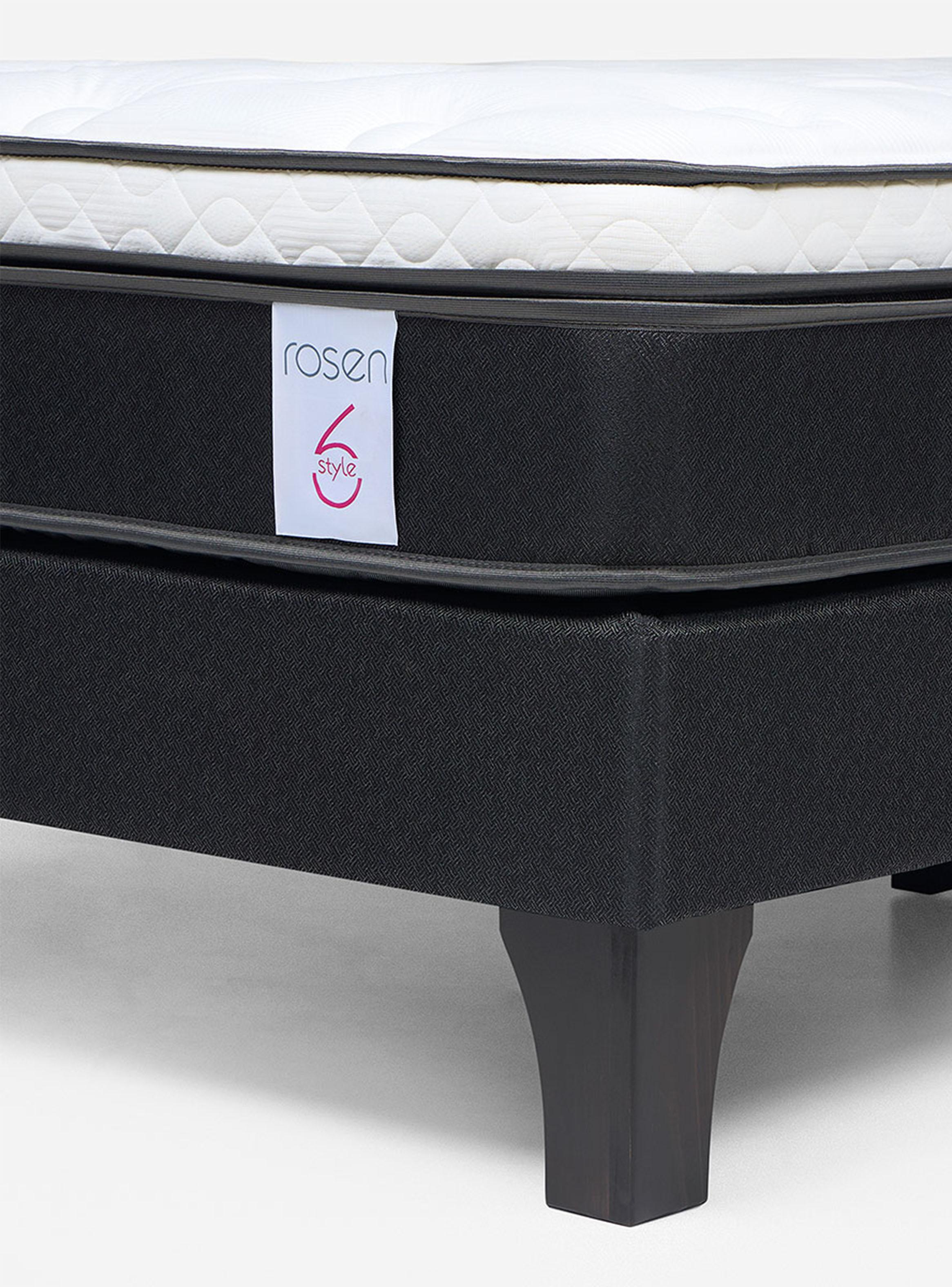 Cama Europea New Style 6 1.5 Plazas + Respaldo + Velador-3