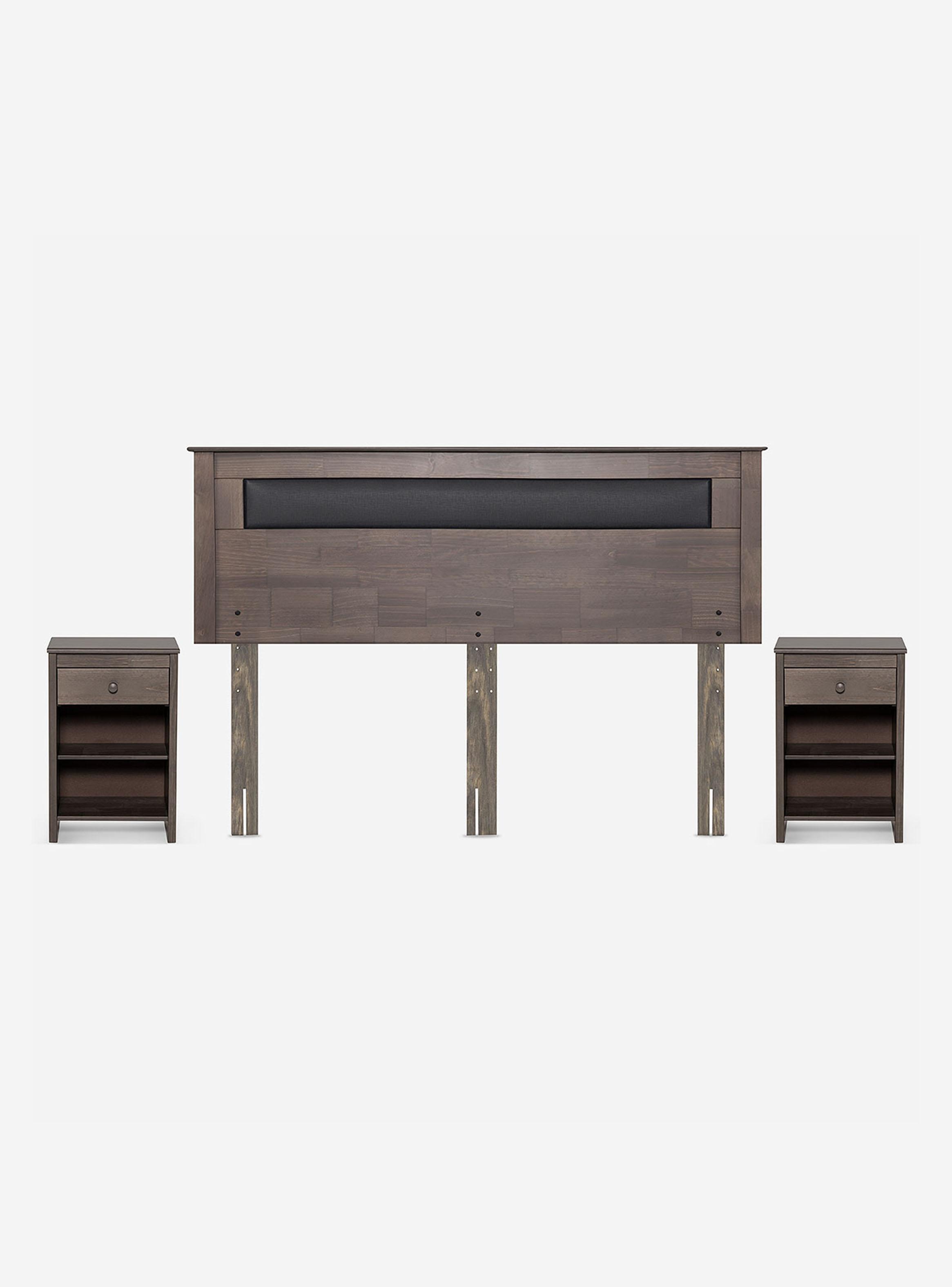 Cama Europea New Style 6 King + Respaldo + Velador-2