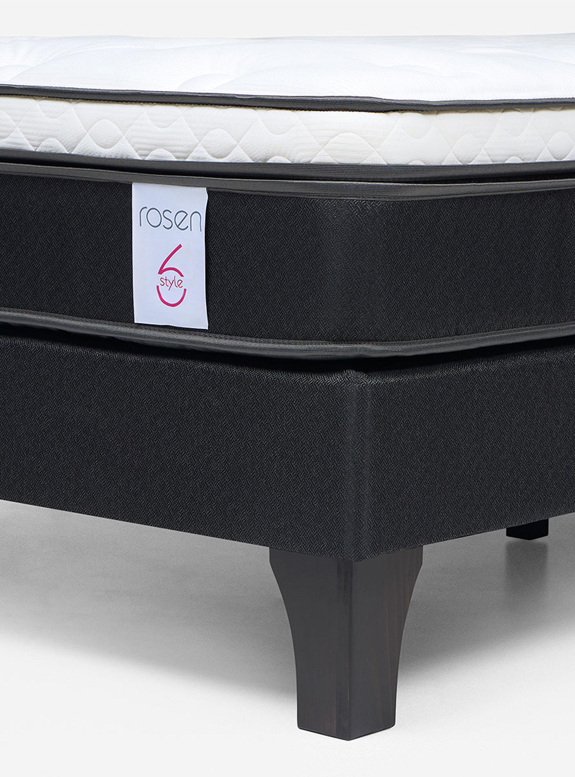 Cama Europea New Style 6 1.5 Plazas + Respaldo + Velador-3