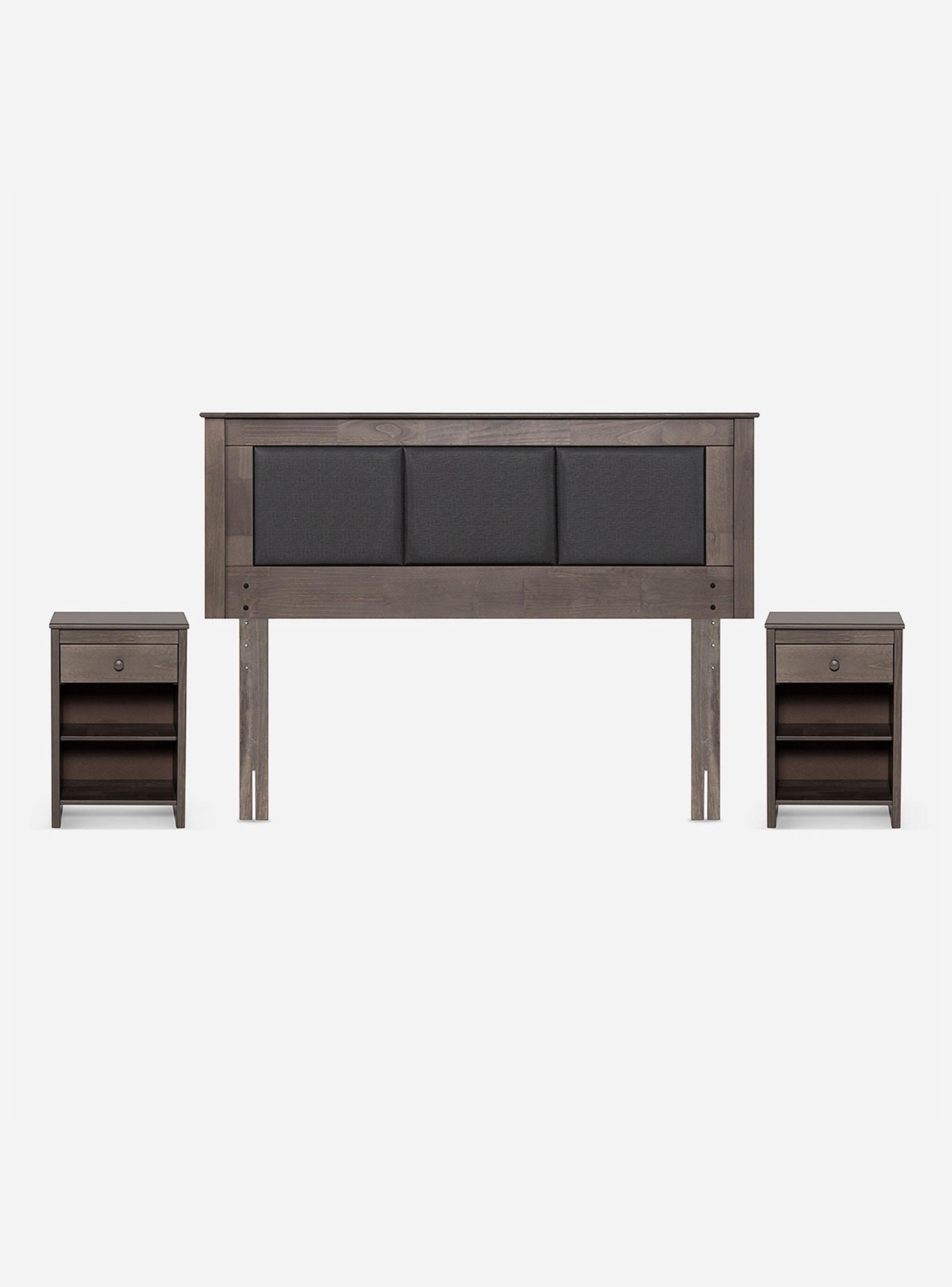 Cama Europea New Style 6 Base Dividida 2 Plazas + Muebles-2