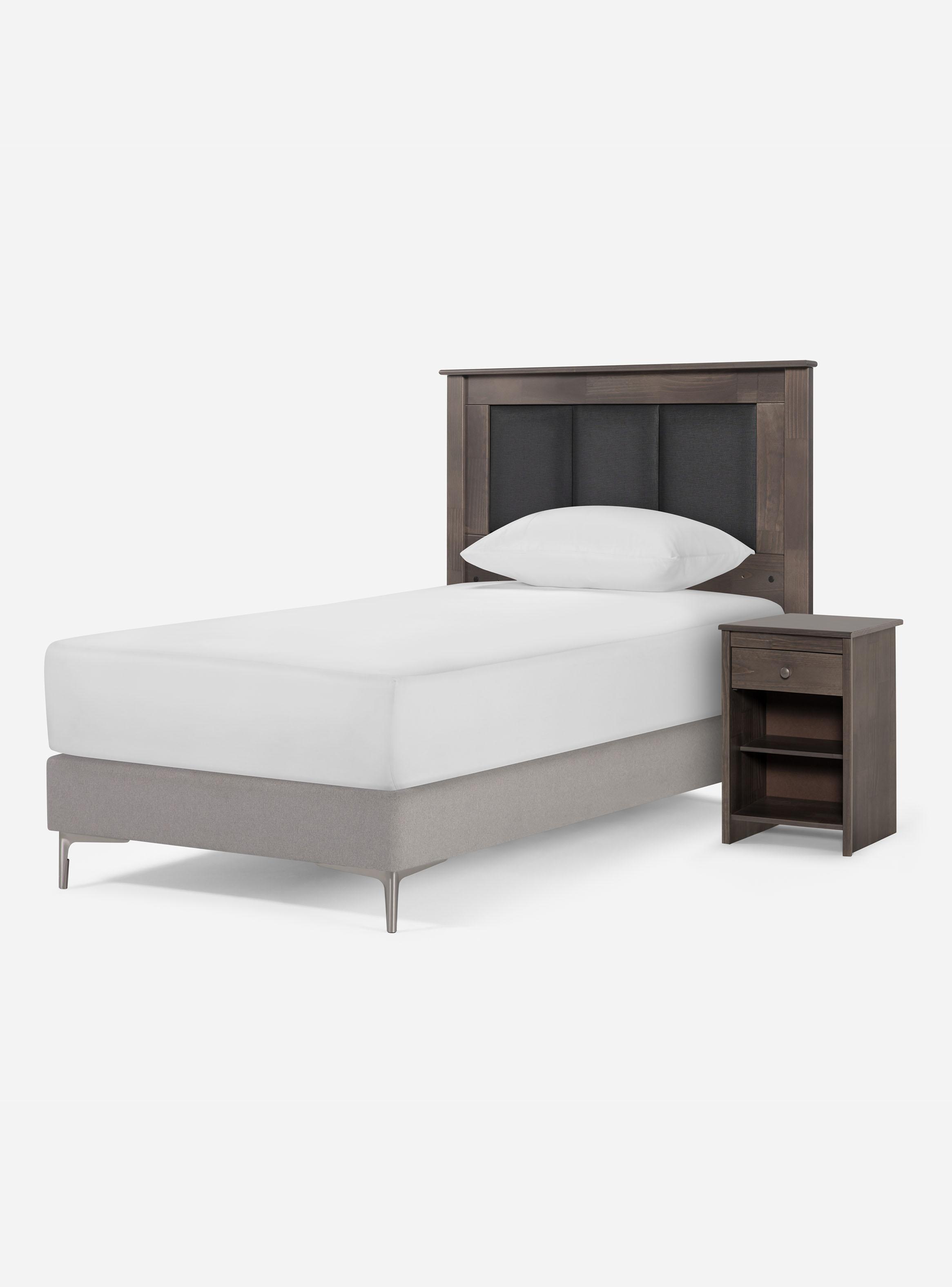 Set de Muebles Rachel 1.5 Plazas Gris-2