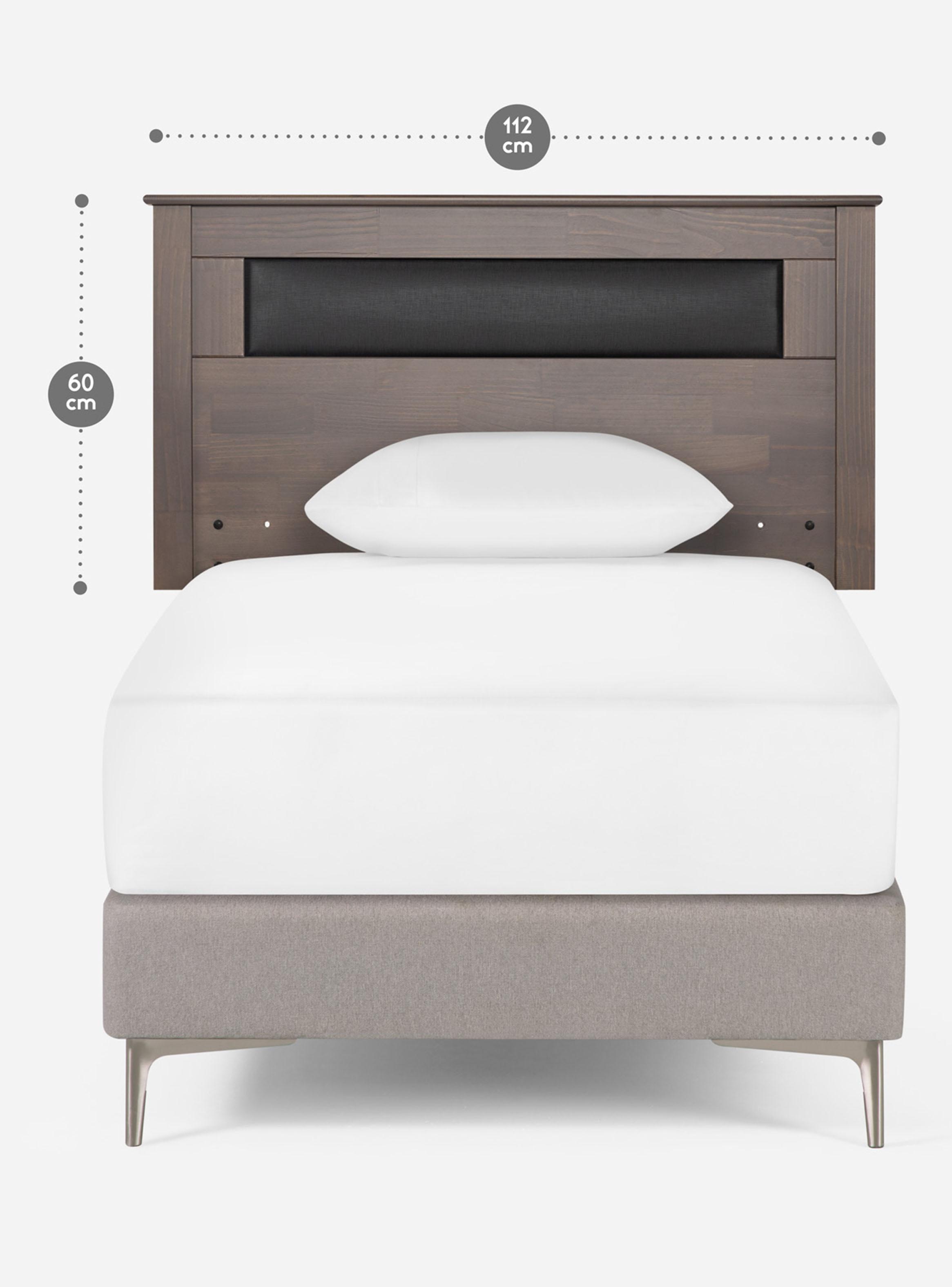 Respaldo Ferrara 1.5 Plazas Gris-1