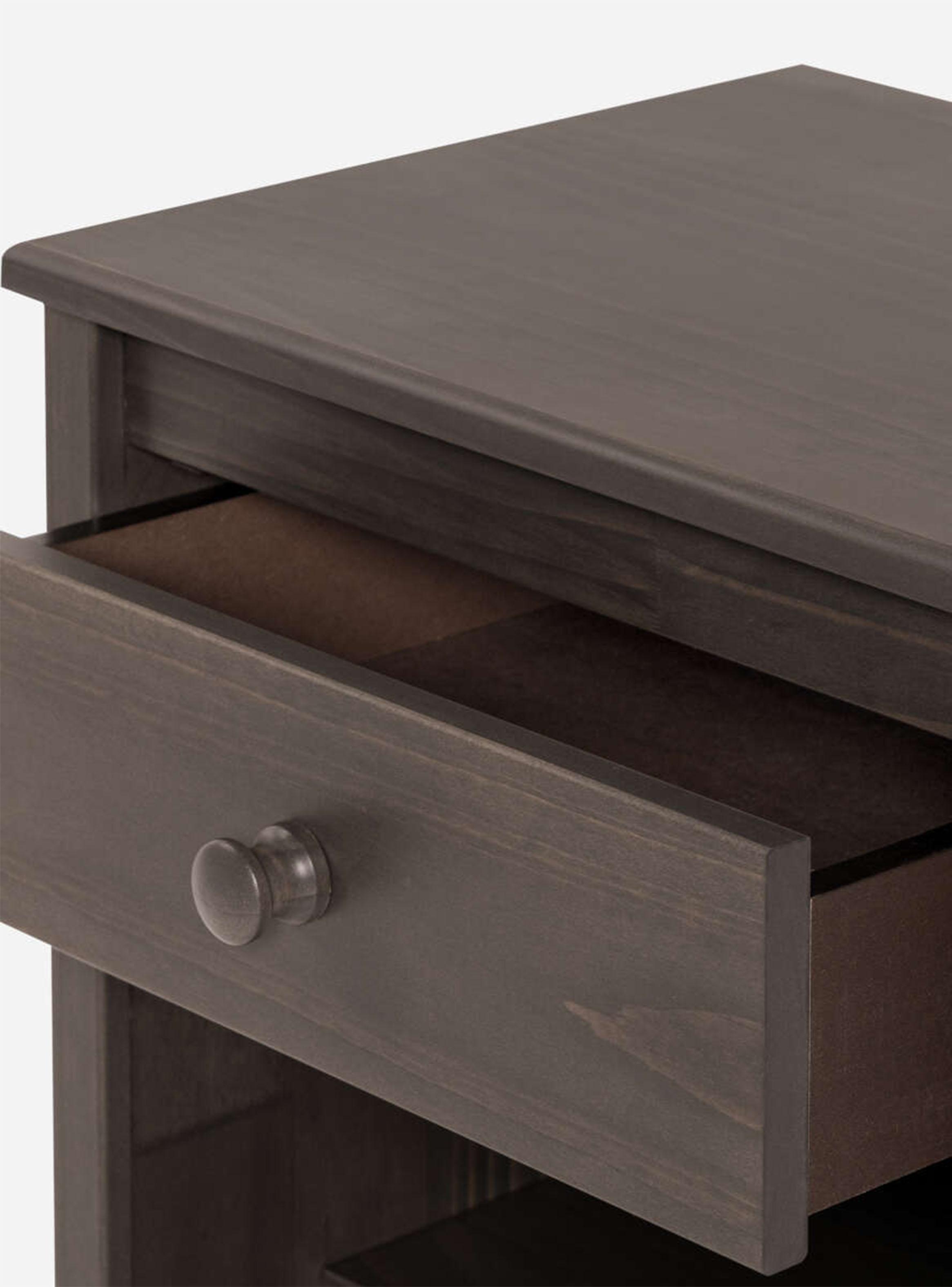 Set Muebles Respaldo 2 Plazas + Veladores Ferrara Gris-4