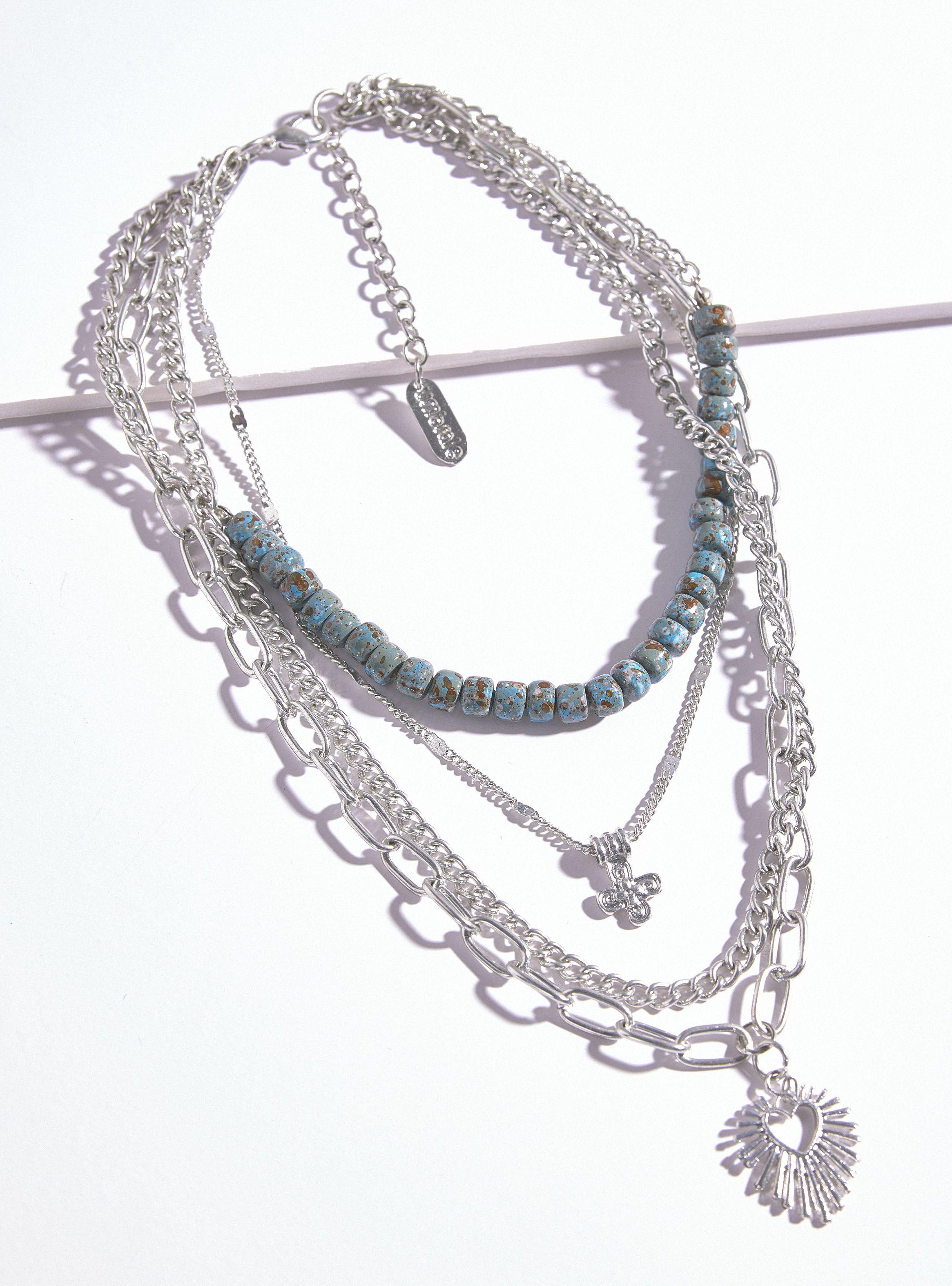 Collar Corazón Metálico-2