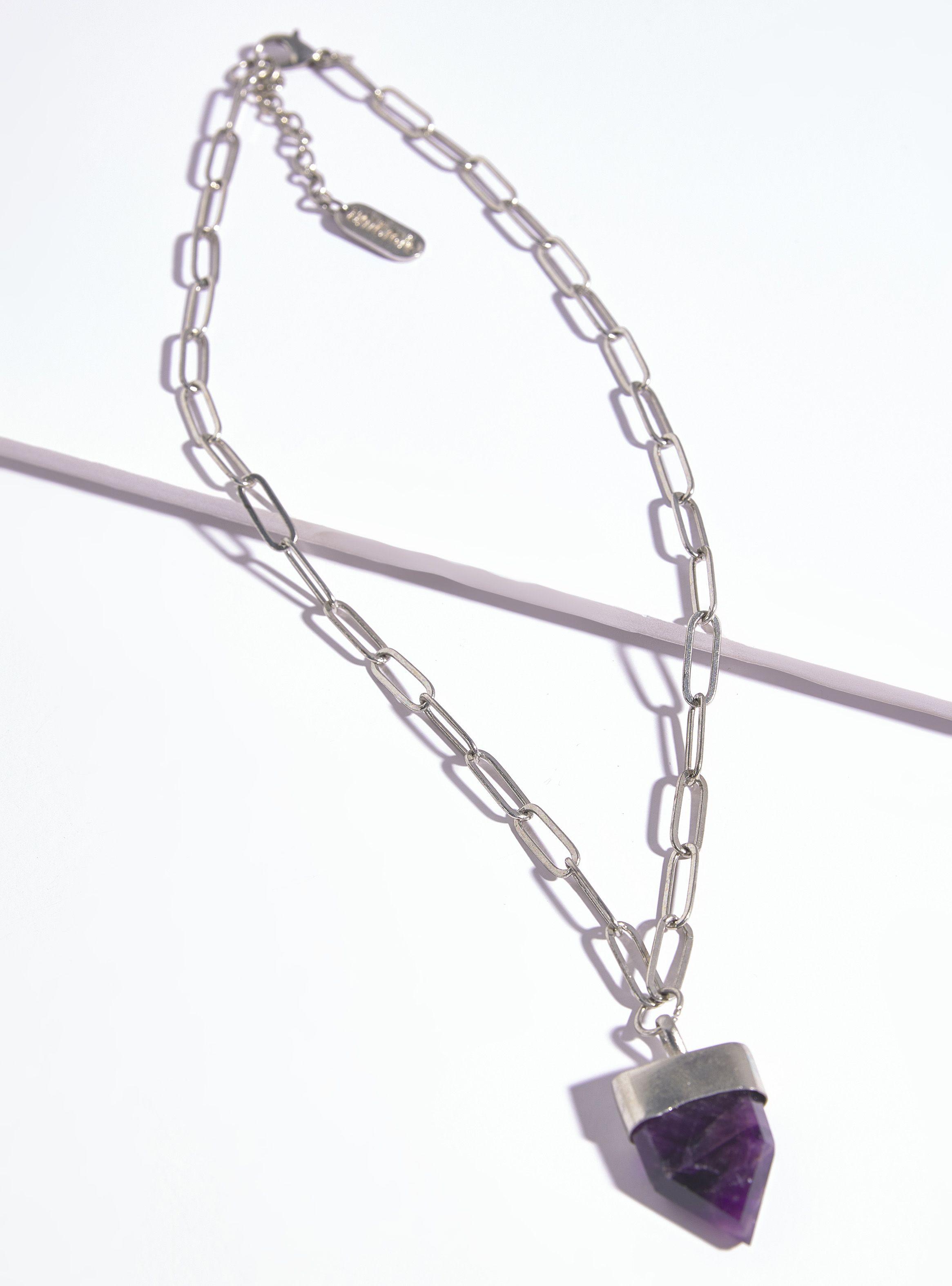Collar Cadena y Piedra-2