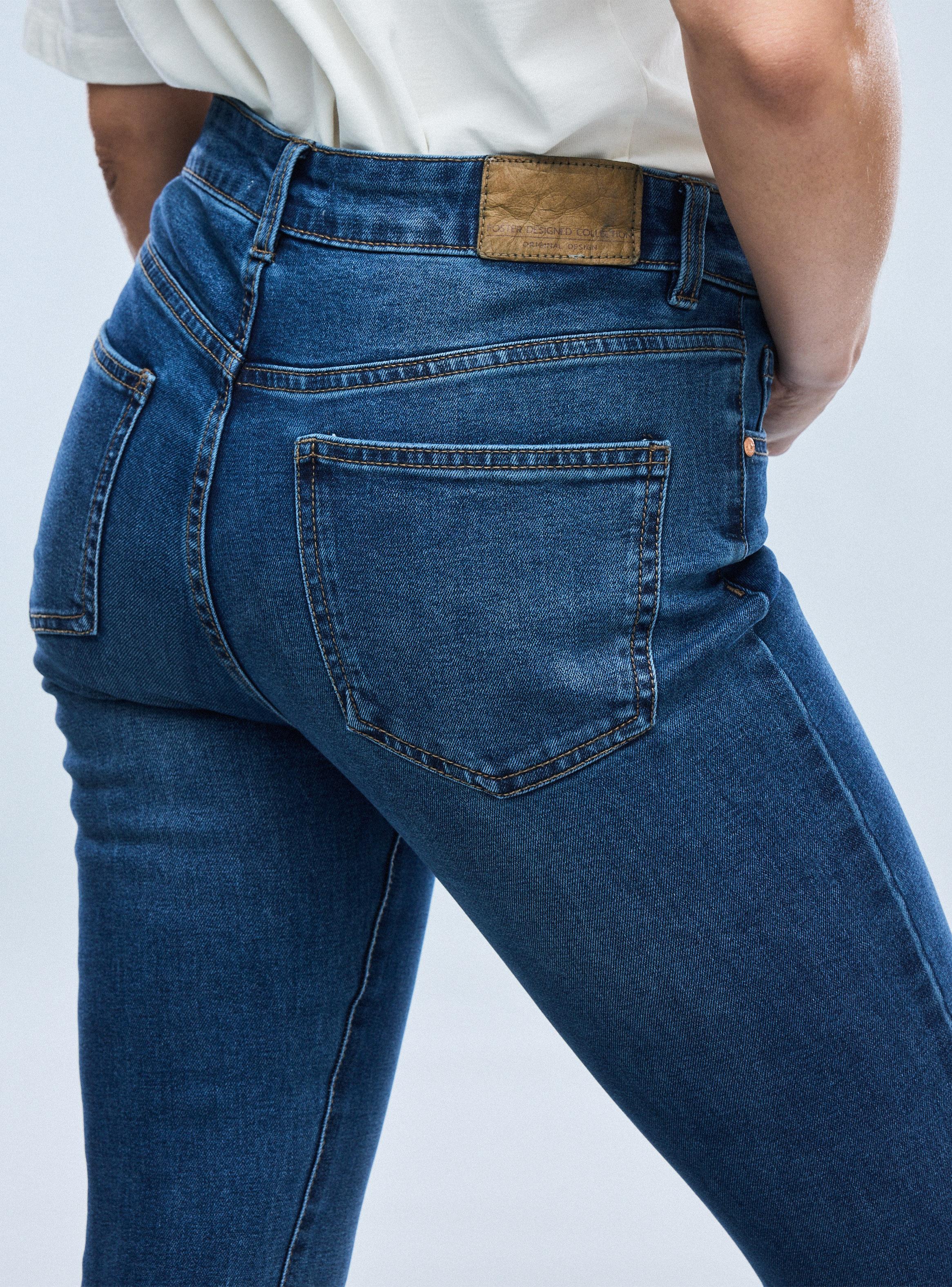 Jeans Básico 5 Bolsillos Skinny Tiro Alto-3