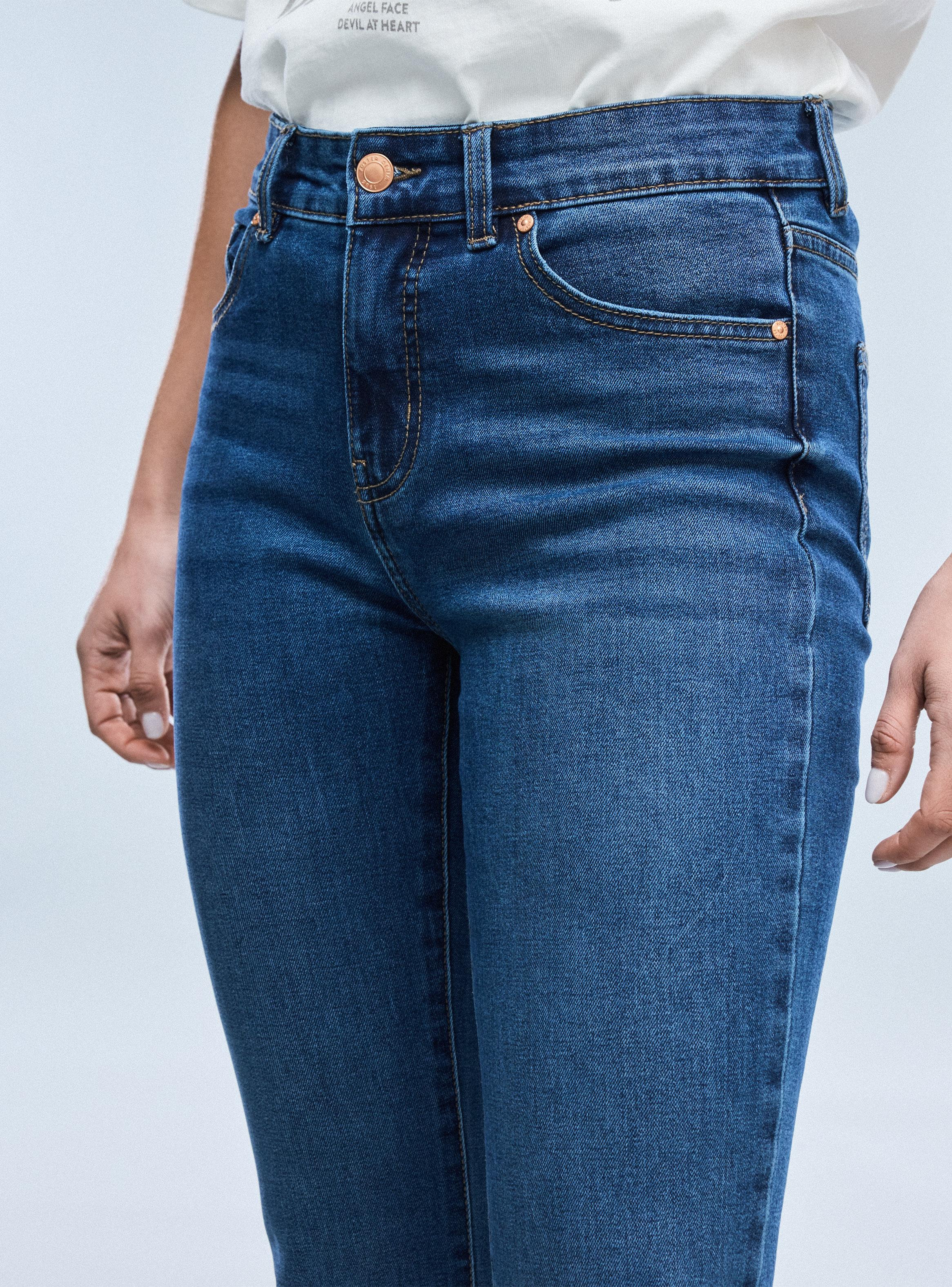 Jeans Básico 5 Bolsillos Skinny Tiro Alto-2