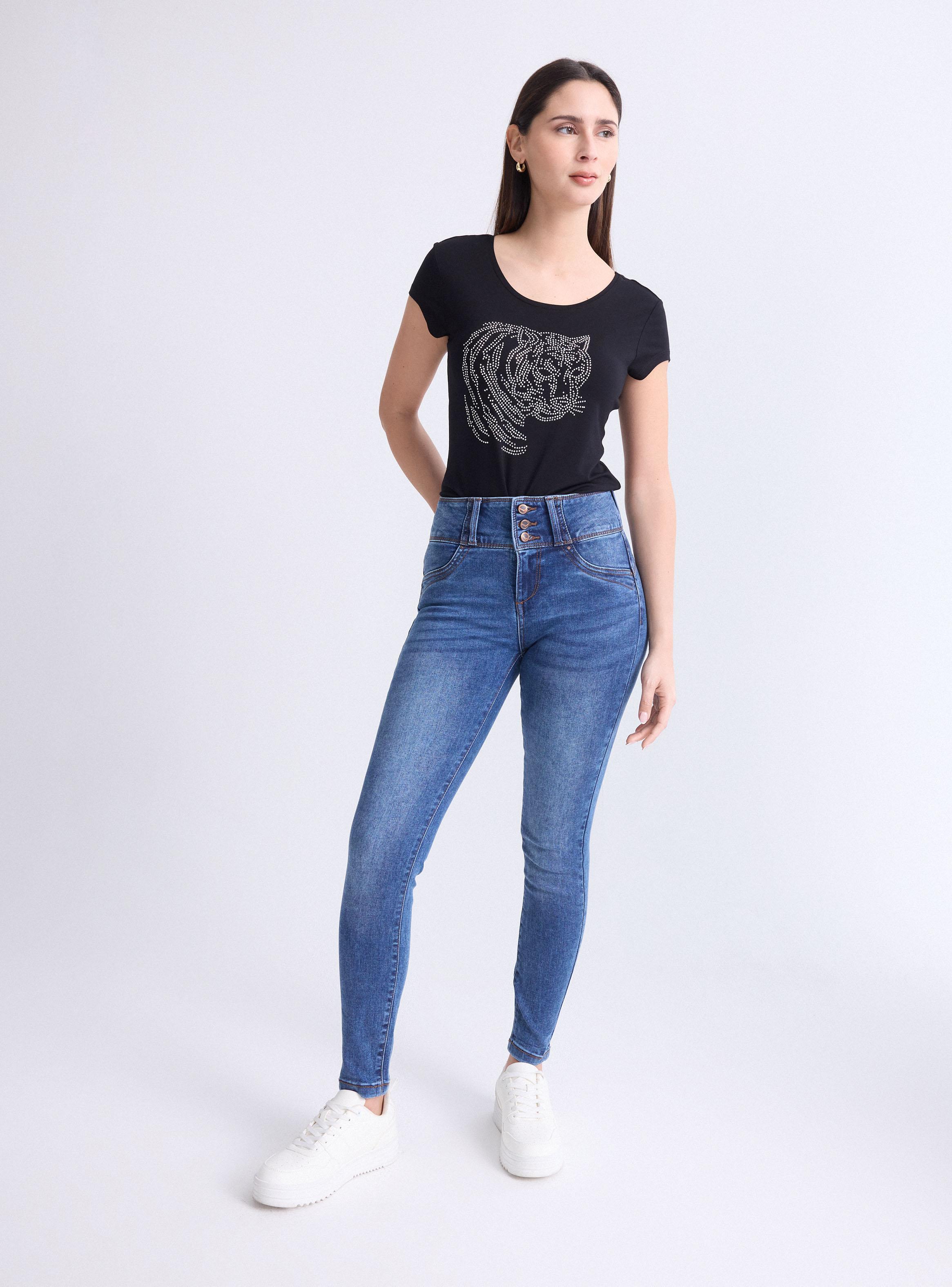 Jeans Pretina Ancha 3 Botones-4