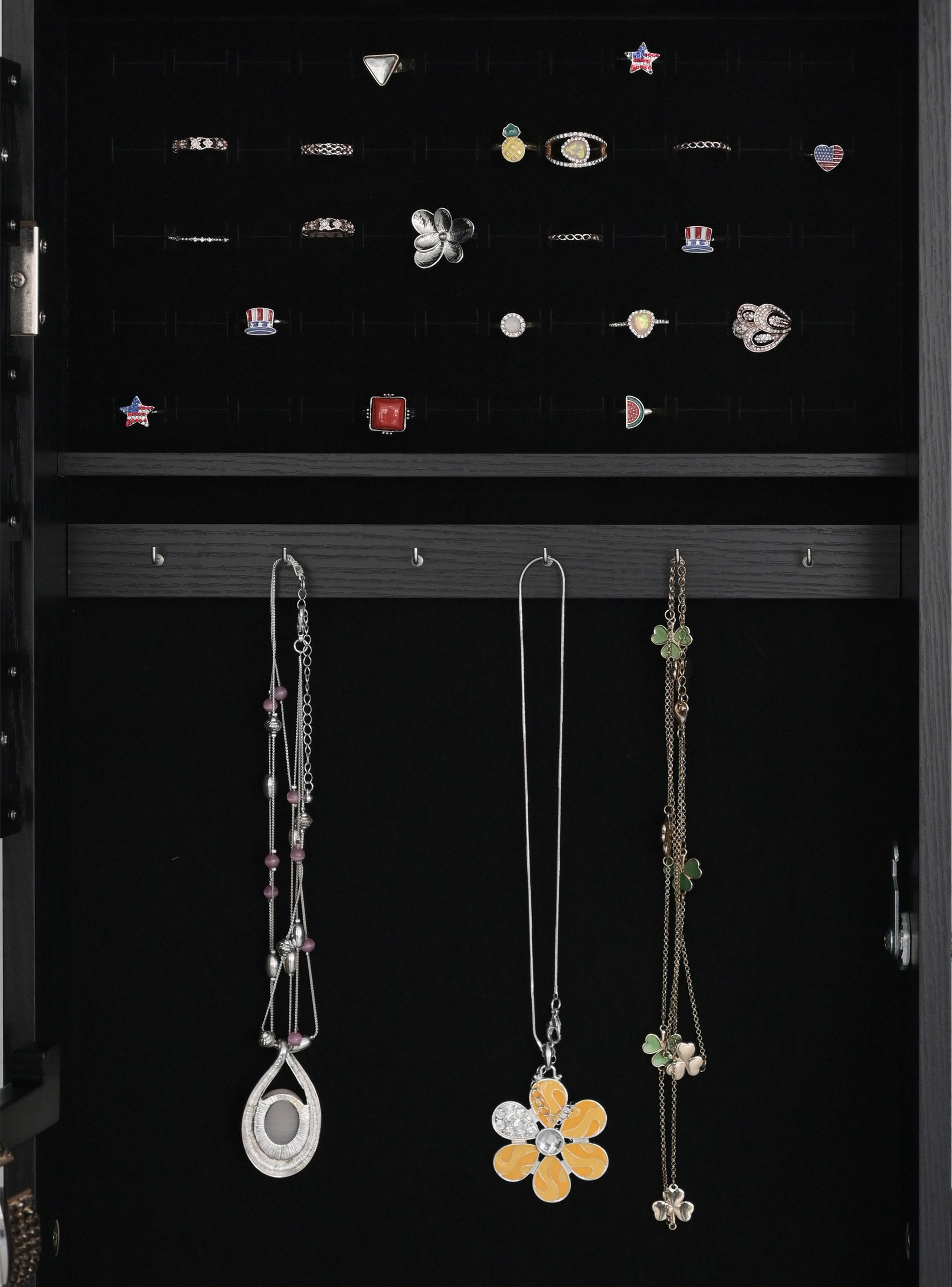 Espejo Joyero Negro 153 cm-5