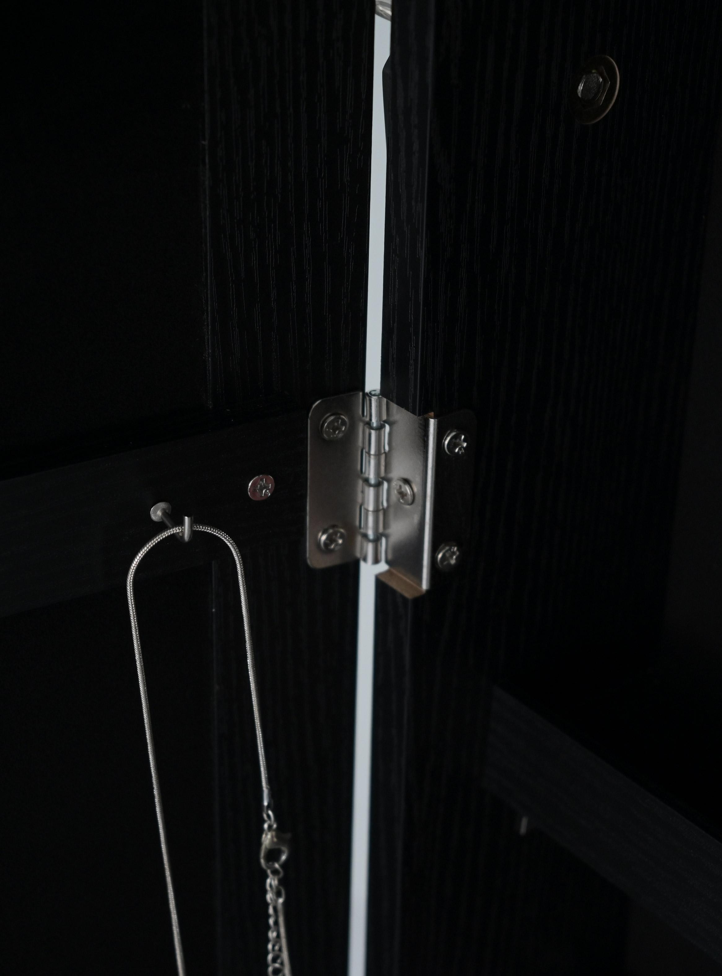 Espejo Joyero Negro 153 cm-7