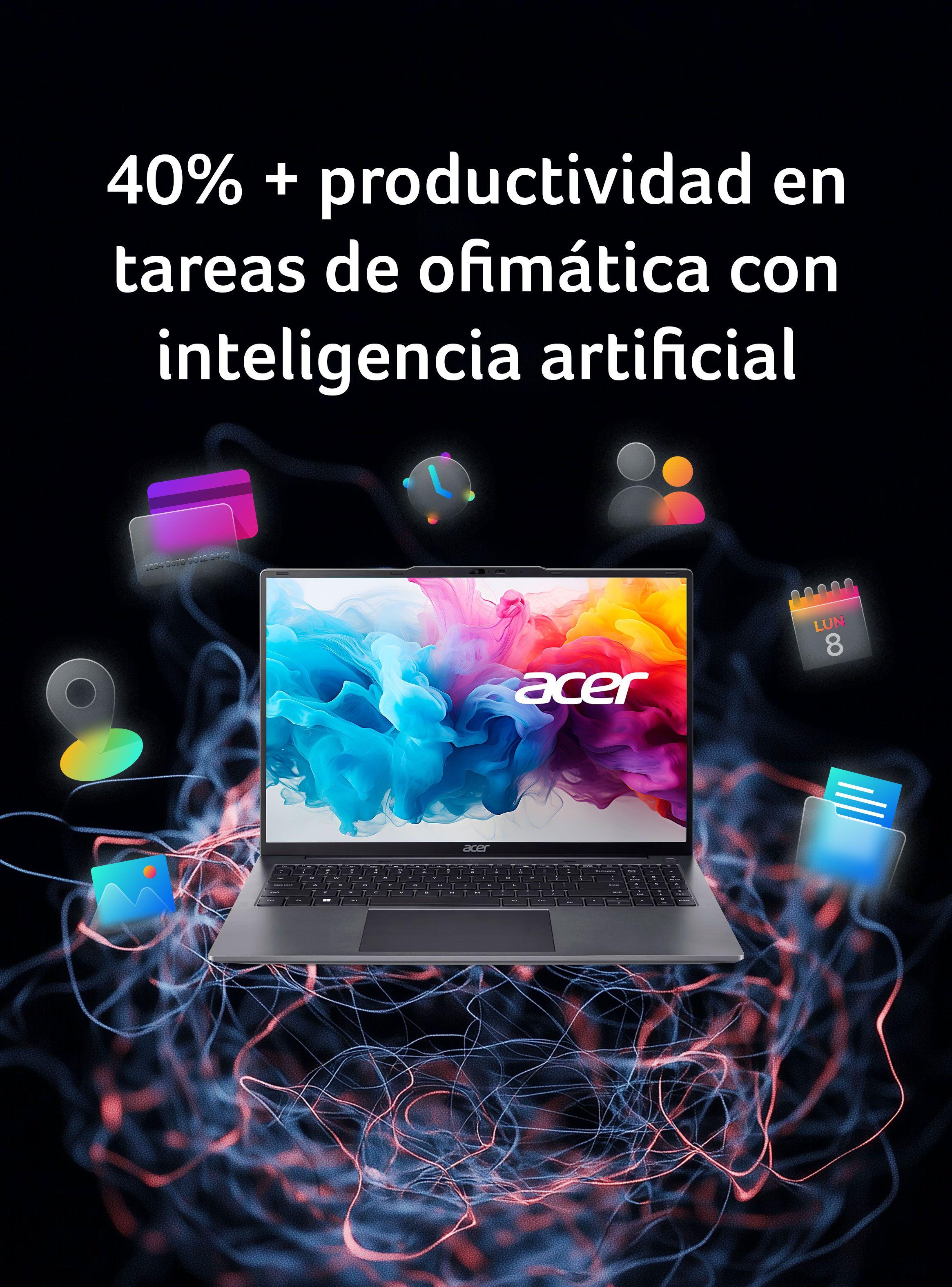 Notebook Aspire Lite AL16-51P-71WK-1 Intel Core i7 10 Núcleos 16GB RAM 512GB SSD 16" WUXGA-8