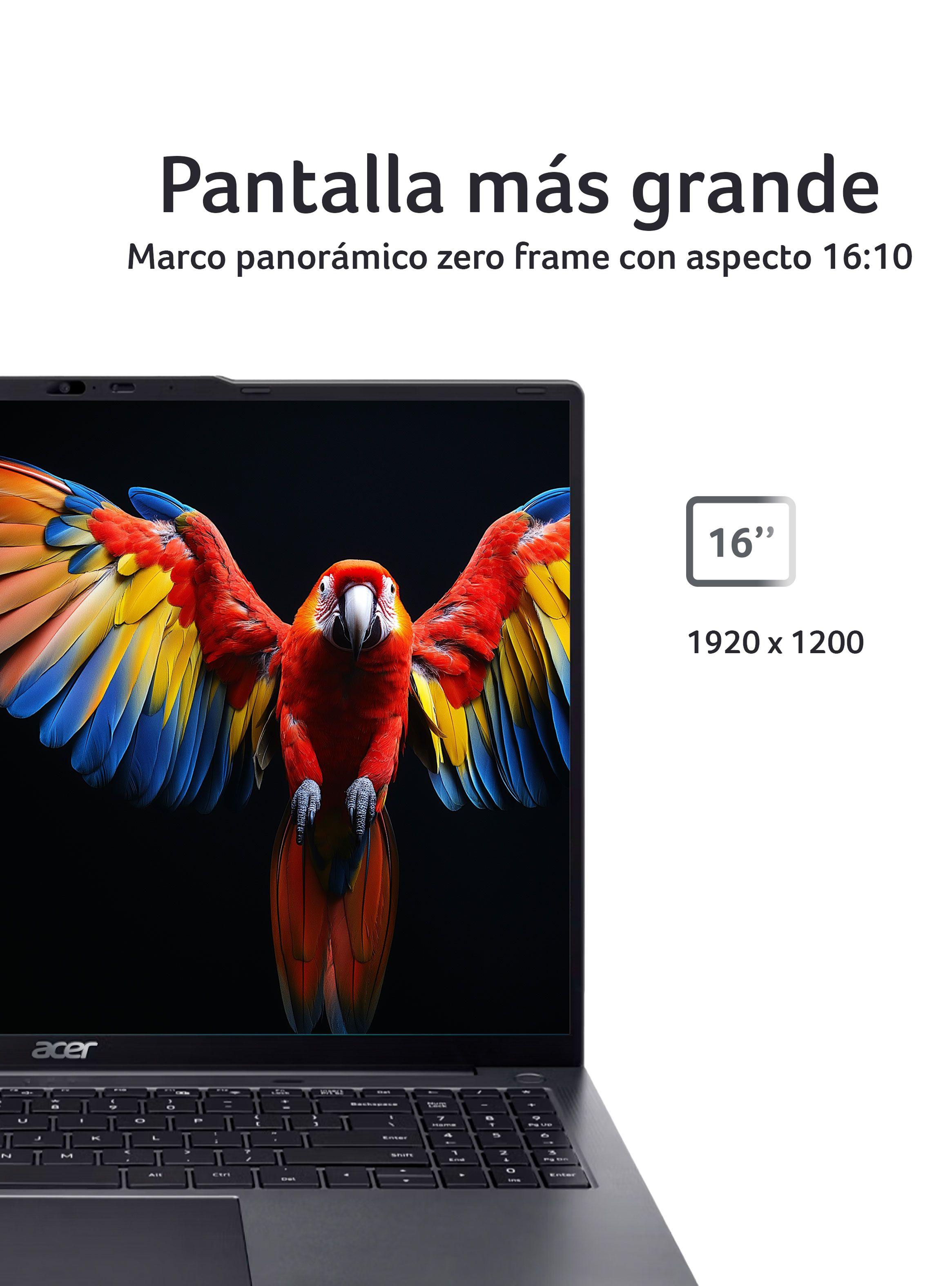 Notebook Aspire Lite AL16-51P-71WK-1 Intel Core i7 10 Núcleos 16GB RAM 512GB SSD 16" WUXGA-4