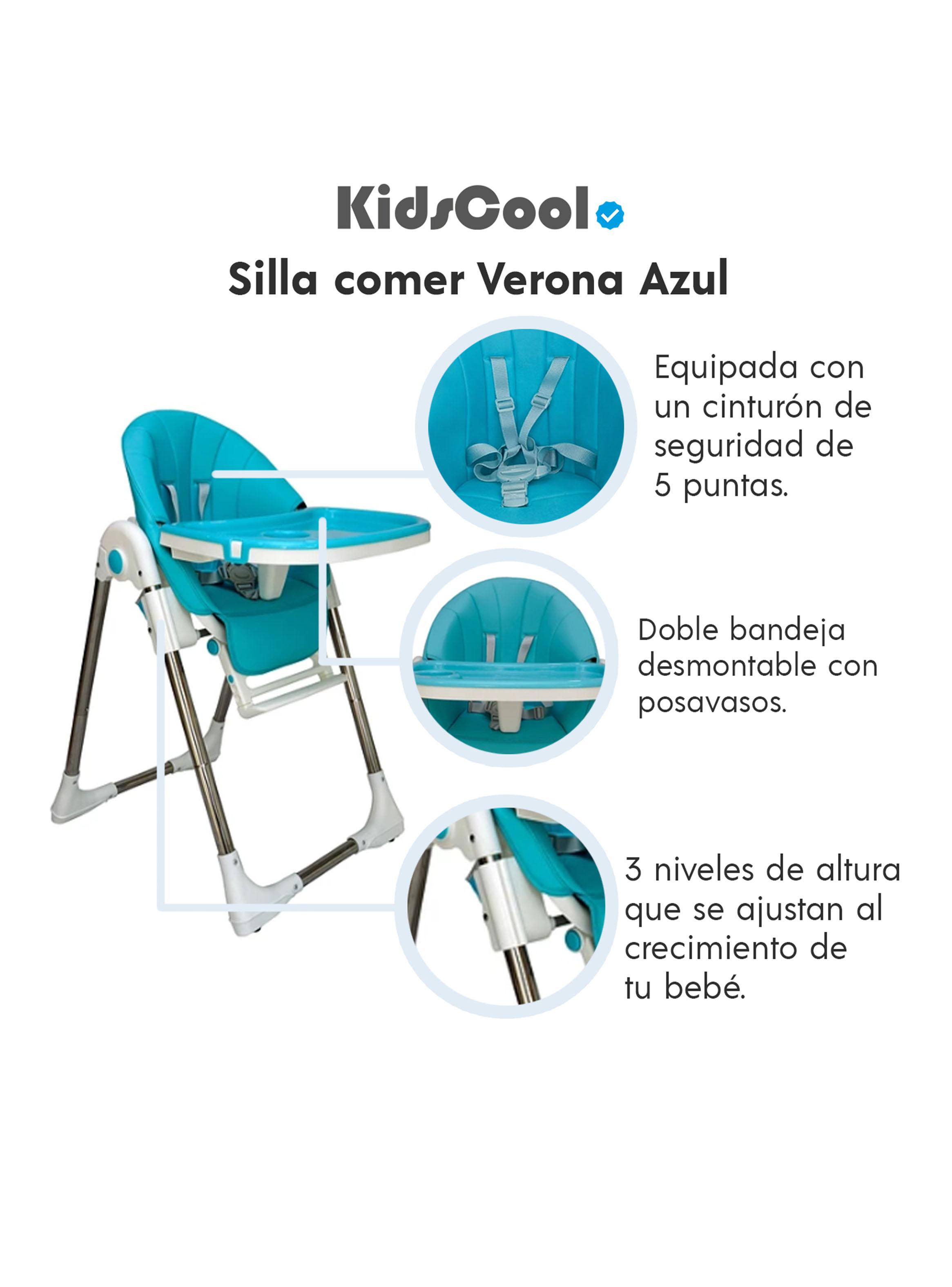 Silla Kidscool de Comer Verona Azul-5